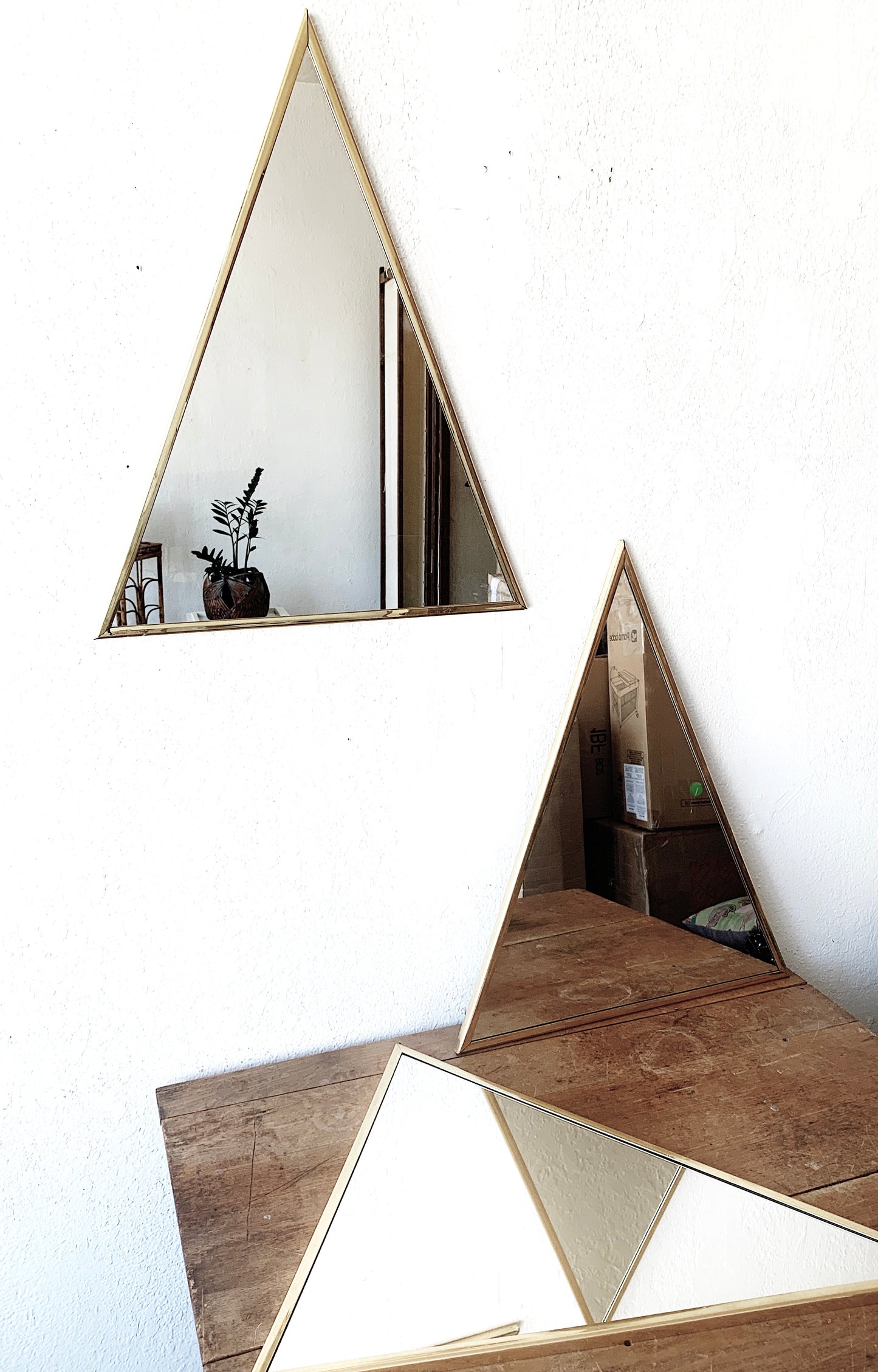 Vintage Triangle Mirror