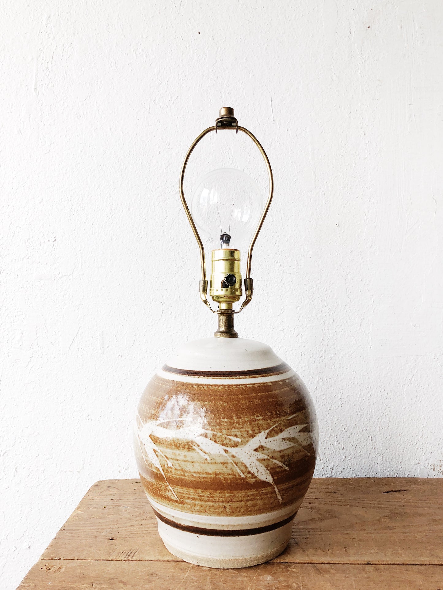 Vintage Pottery Lamp