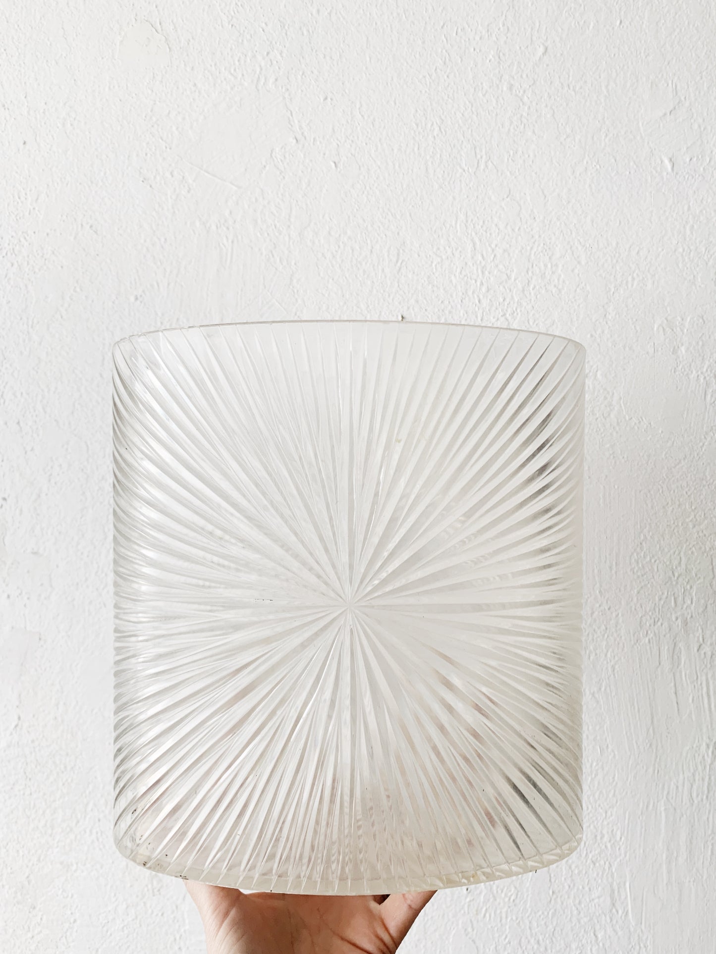 Vintage Lucite Garbage Can