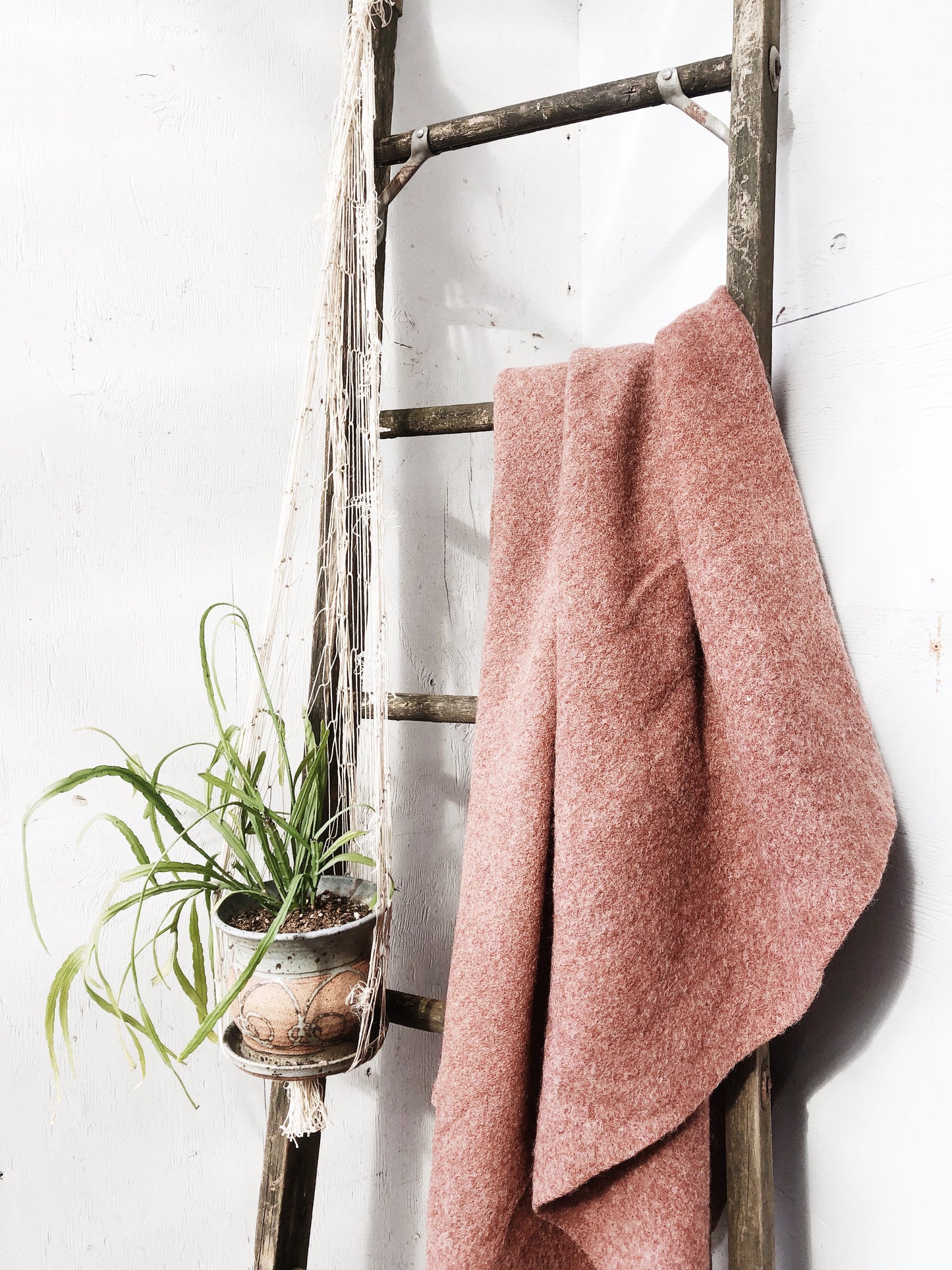 Vintage Terra Cotta Wool Blanket