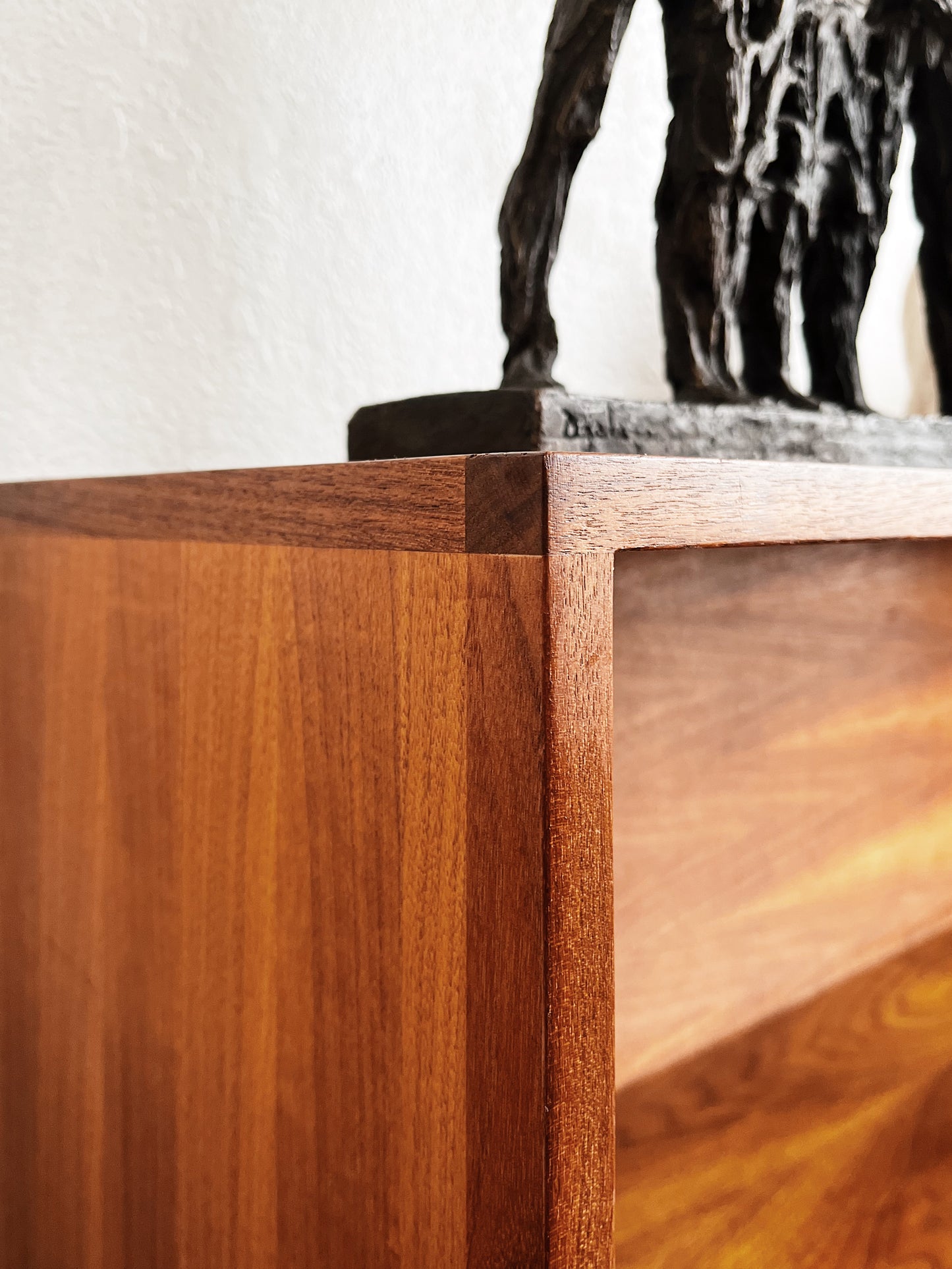 Low Vintage Teak Shelf