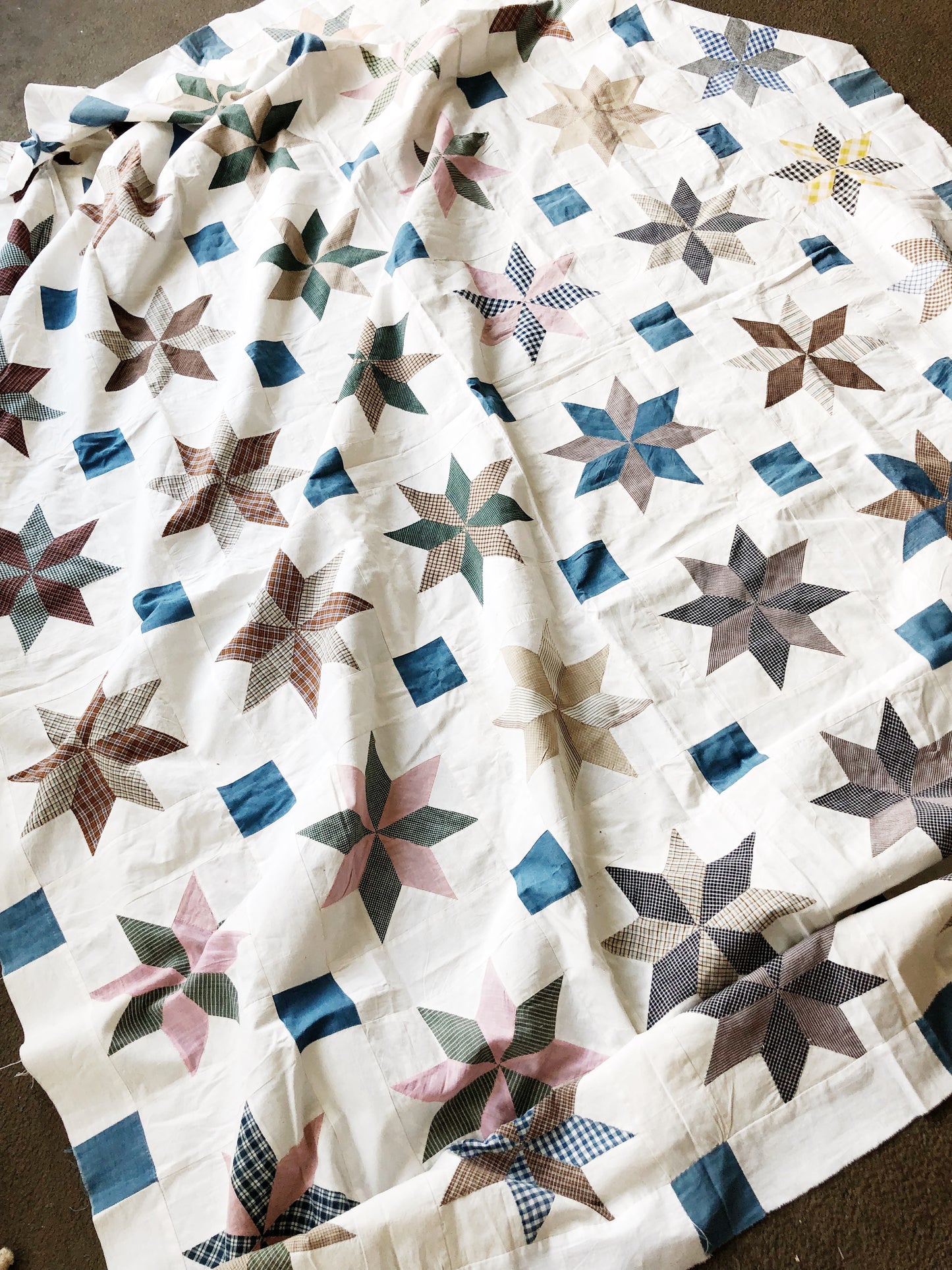 Vintage Cotton Quilt Top