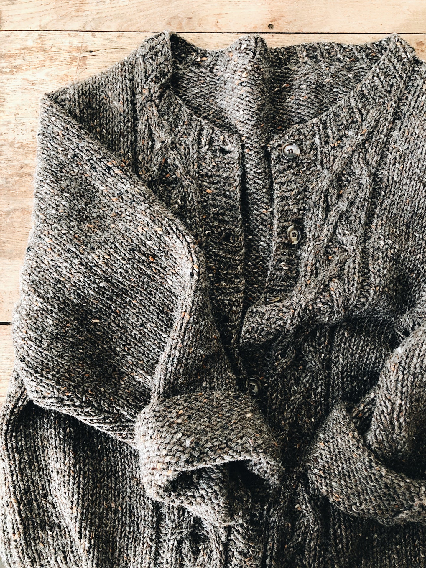 Vintage Hand Knit Boxy Wool Sweater