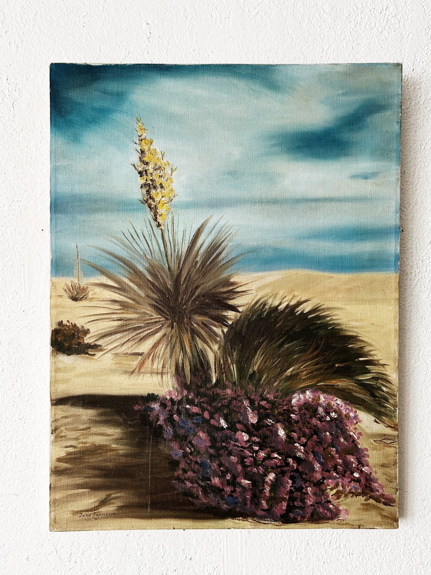 Vintage Original Yucca Painting