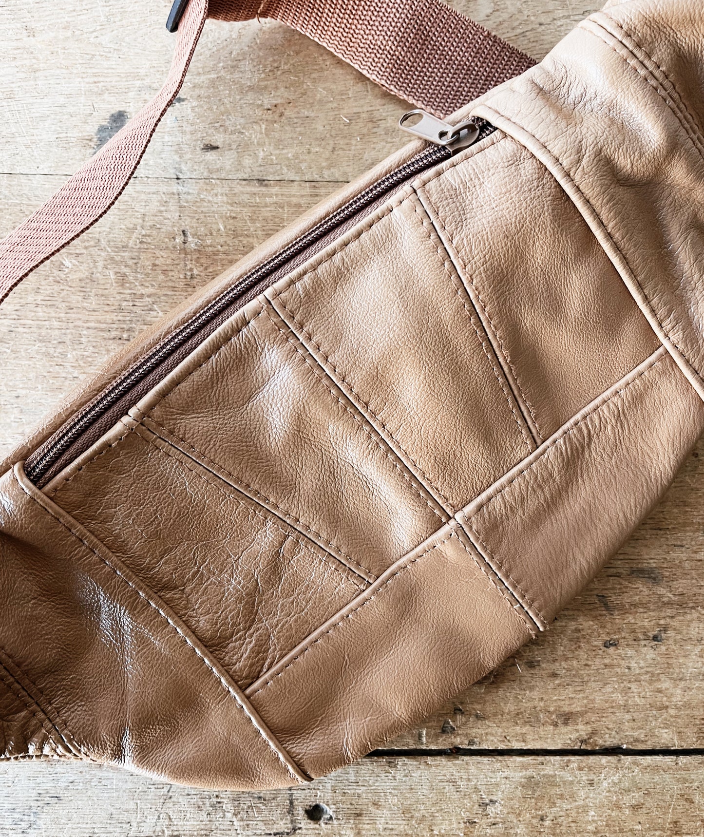 Vintage Veg Leather Hip Pack