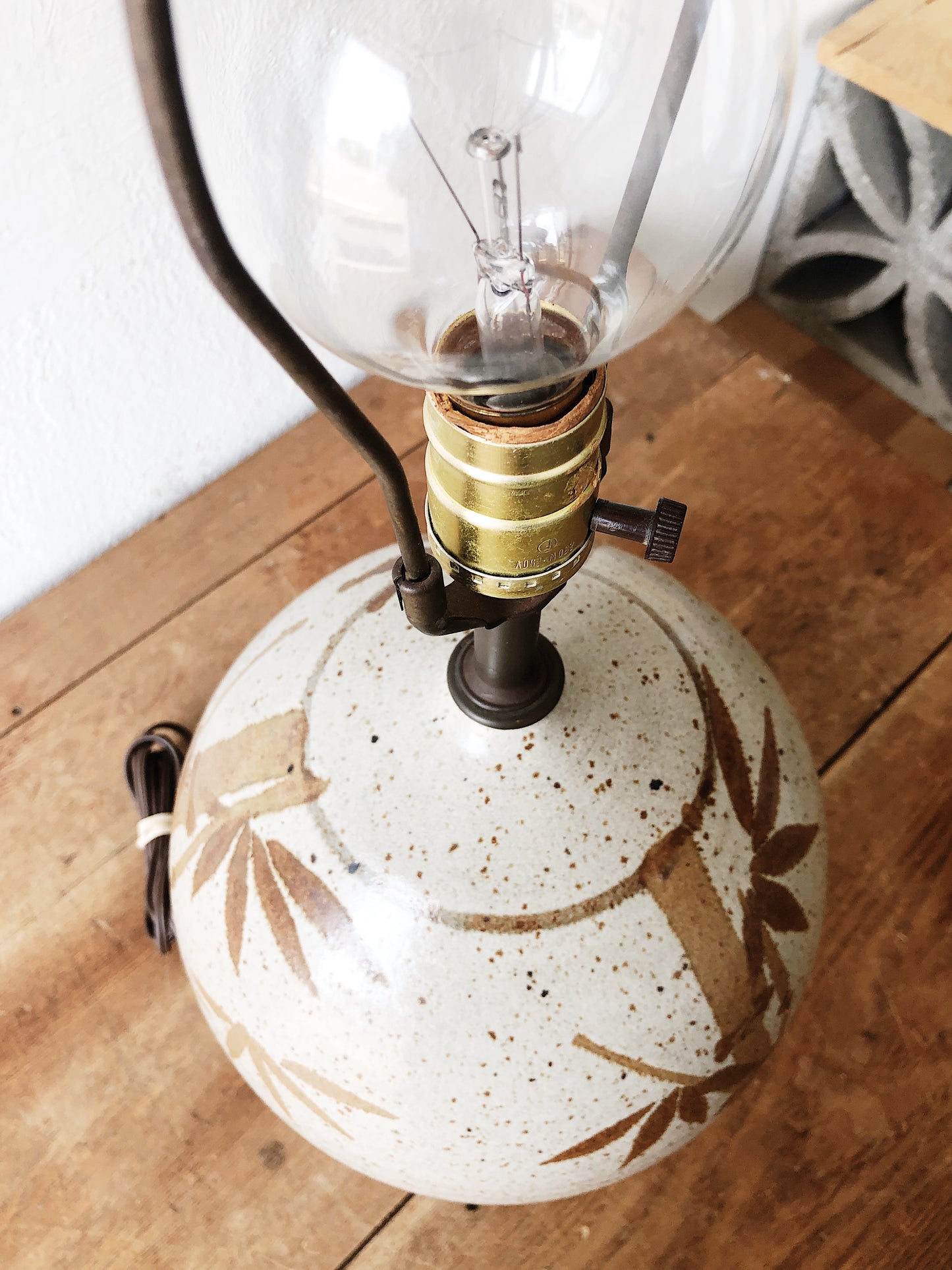 Vintage Pottery Lamp