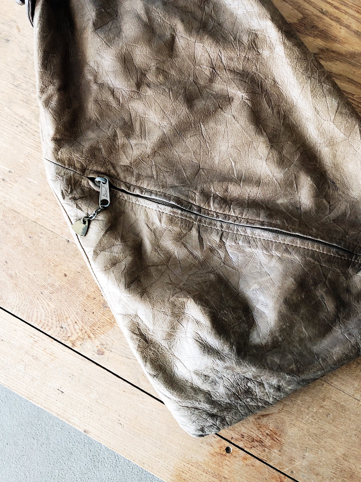 Vintage Distressed Leather Backpack
