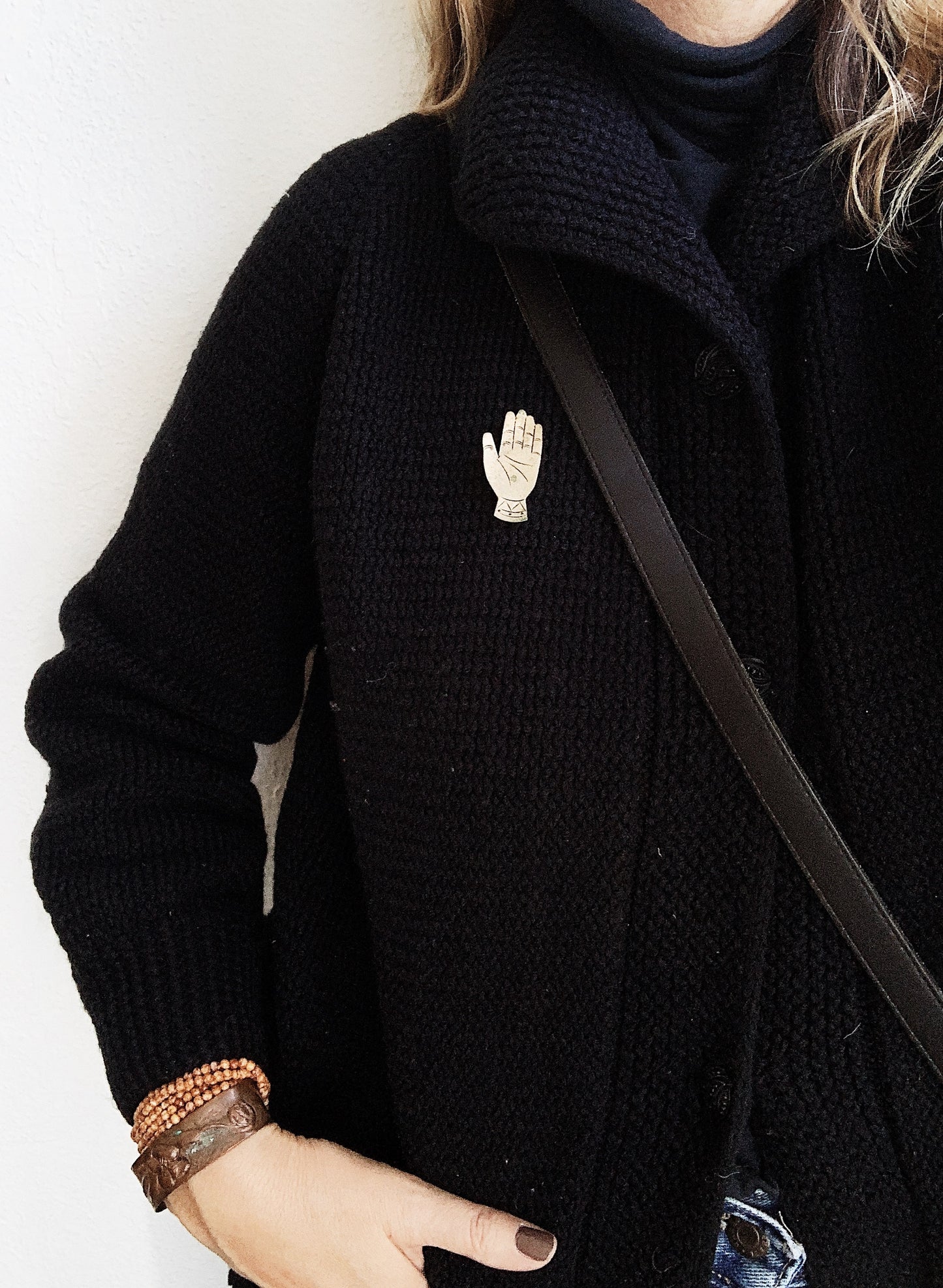 Vintage Tin Hand Pin