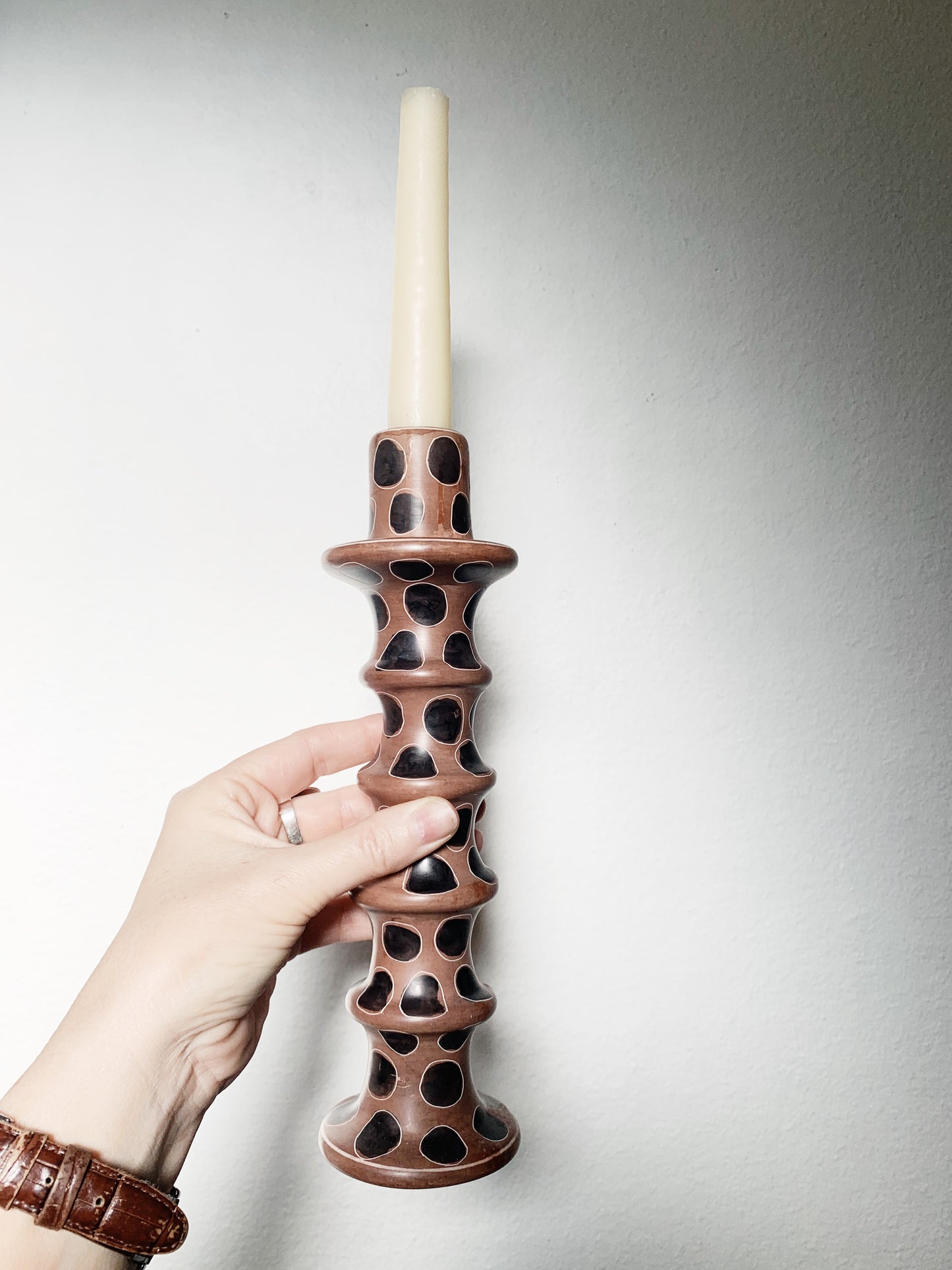Vintage Soapstone Taper Candle Holder