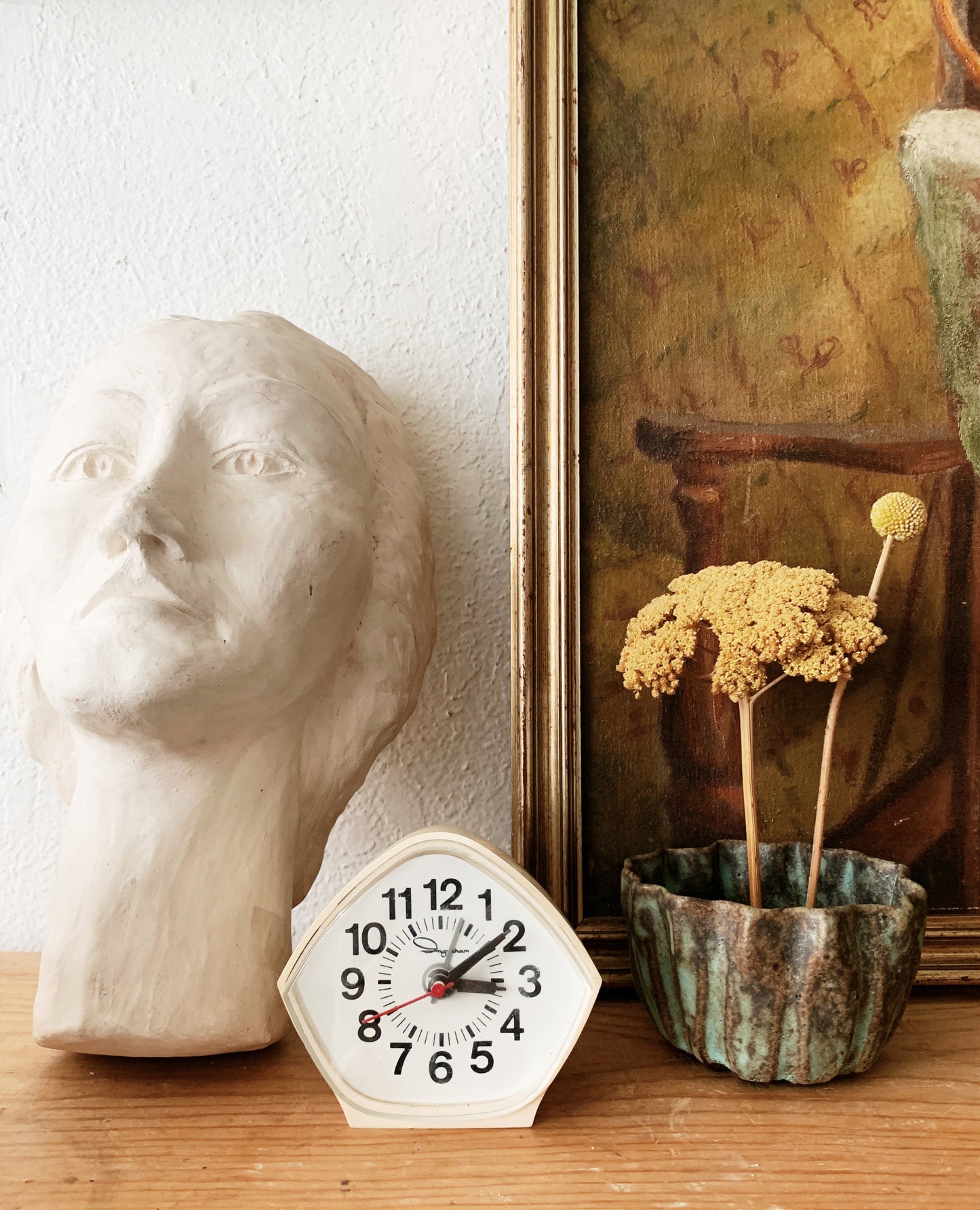 Vintage Pottery with Floral Frog