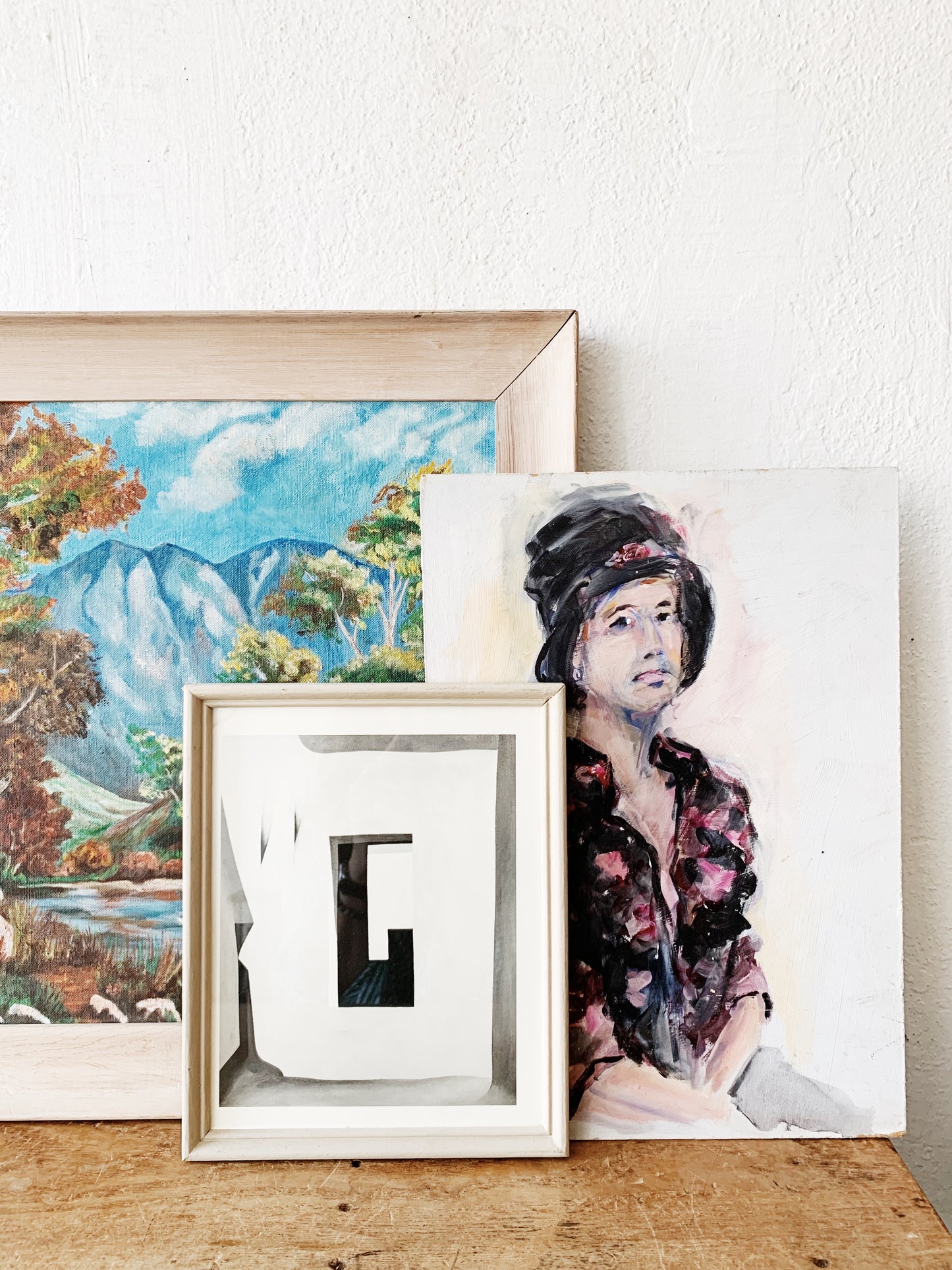 Vintage Framed Landscape Painting