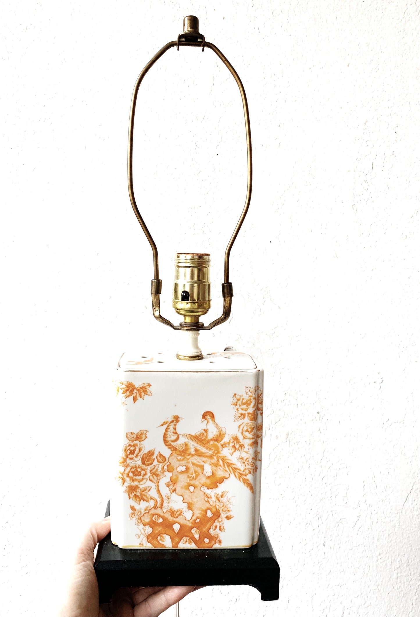 Vintage Hand Painted Ceramic Lamp