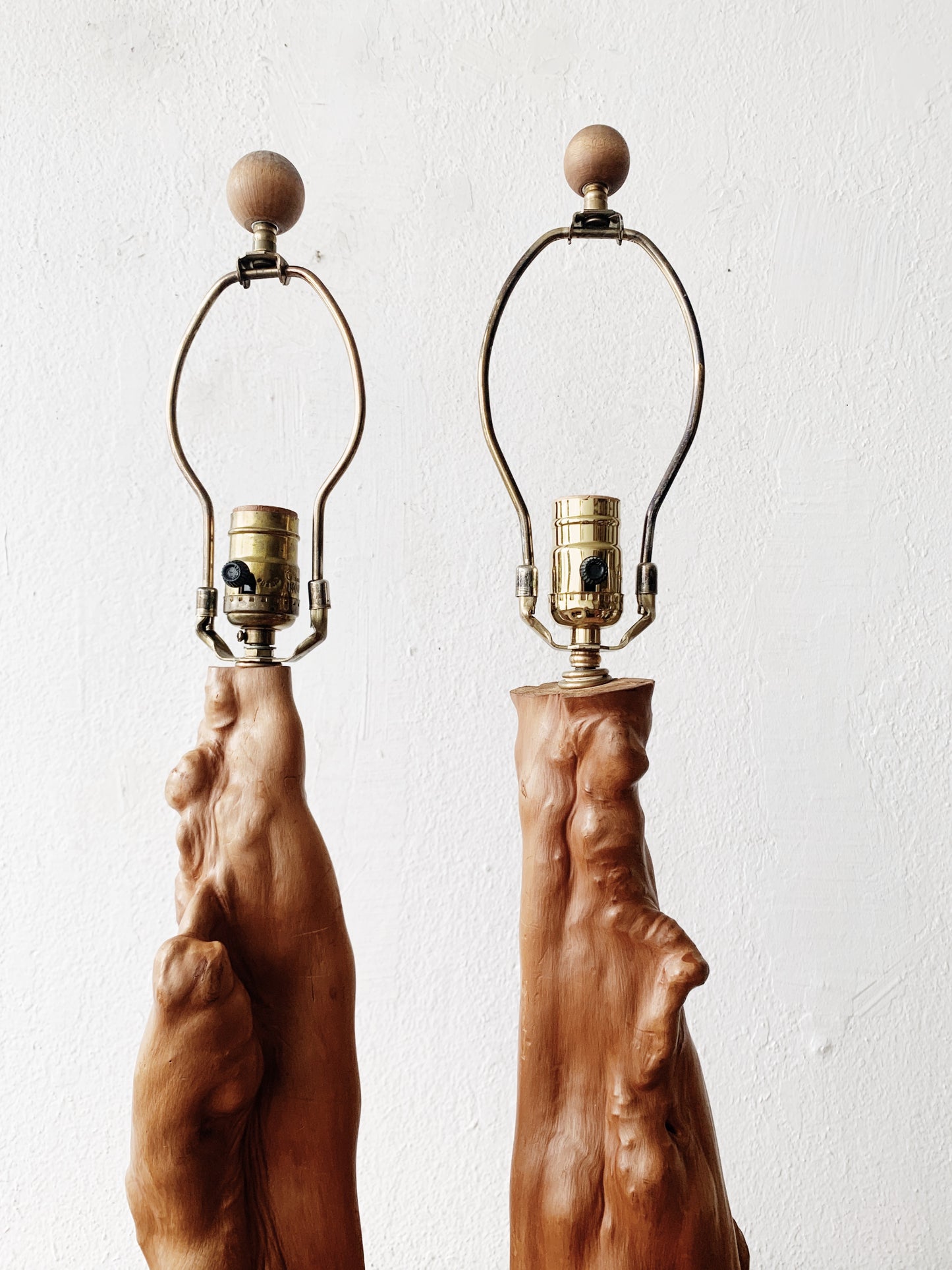 Vintage Hand Crafted Mangrove Root Lamp