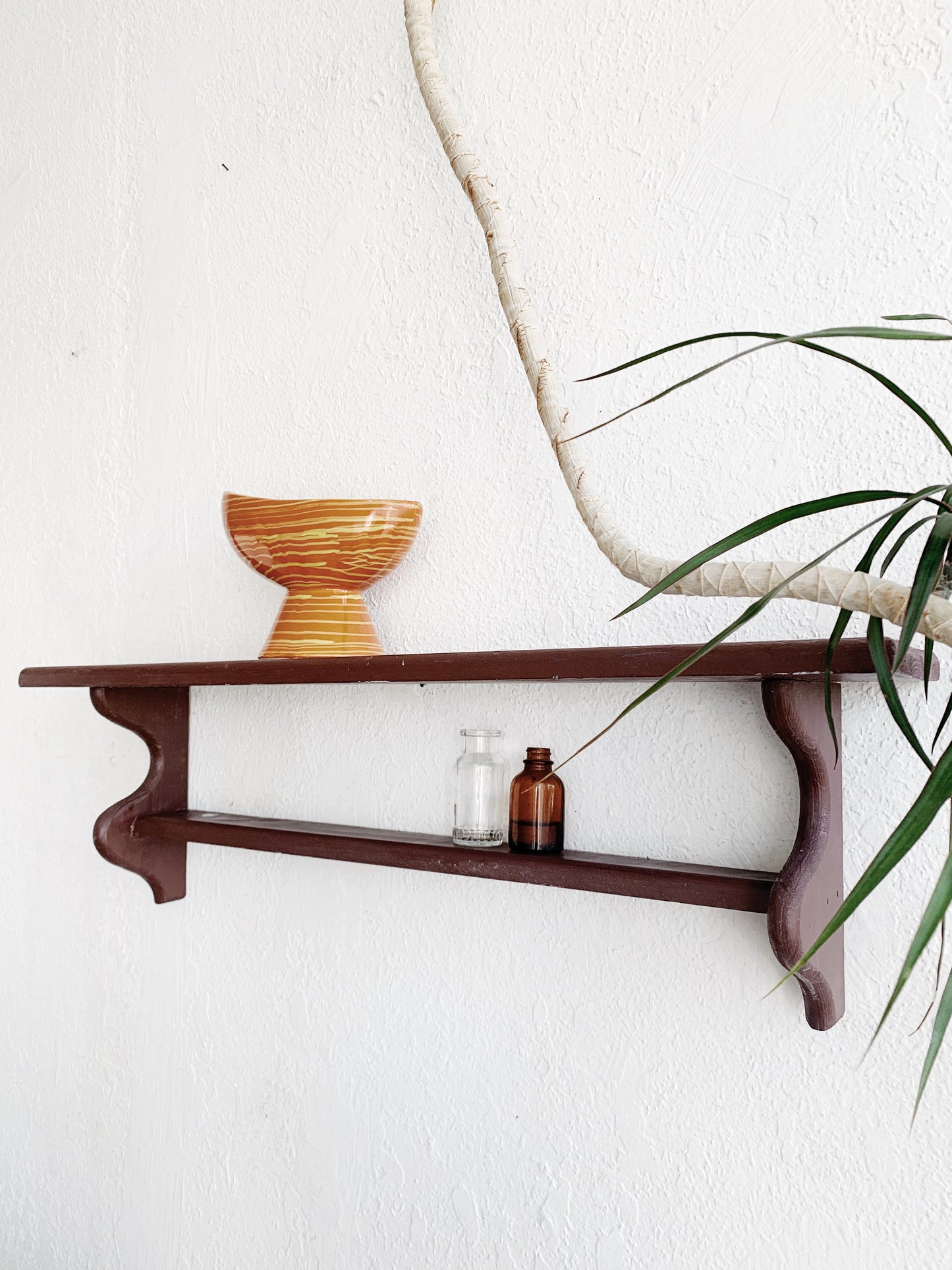 Vintage Wood Wall Shelf