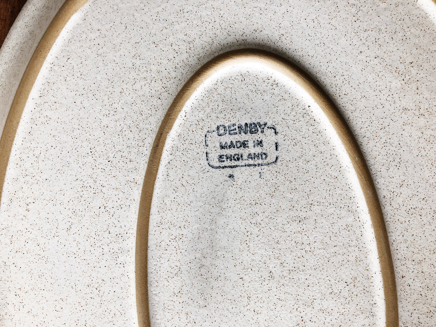 Vintage Denby Potter’s Wheel Stoneware Platter