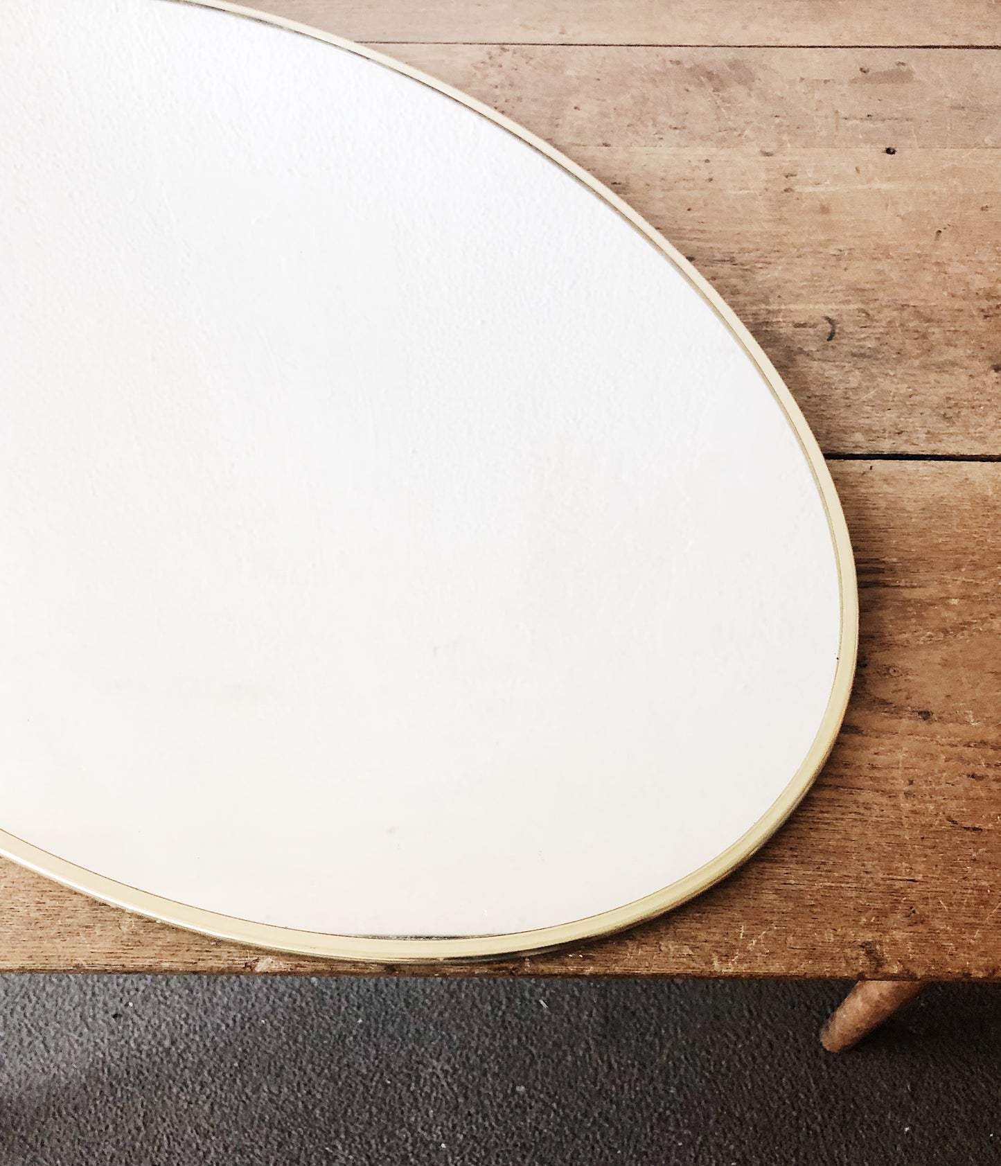 Minimal Brass Mirror