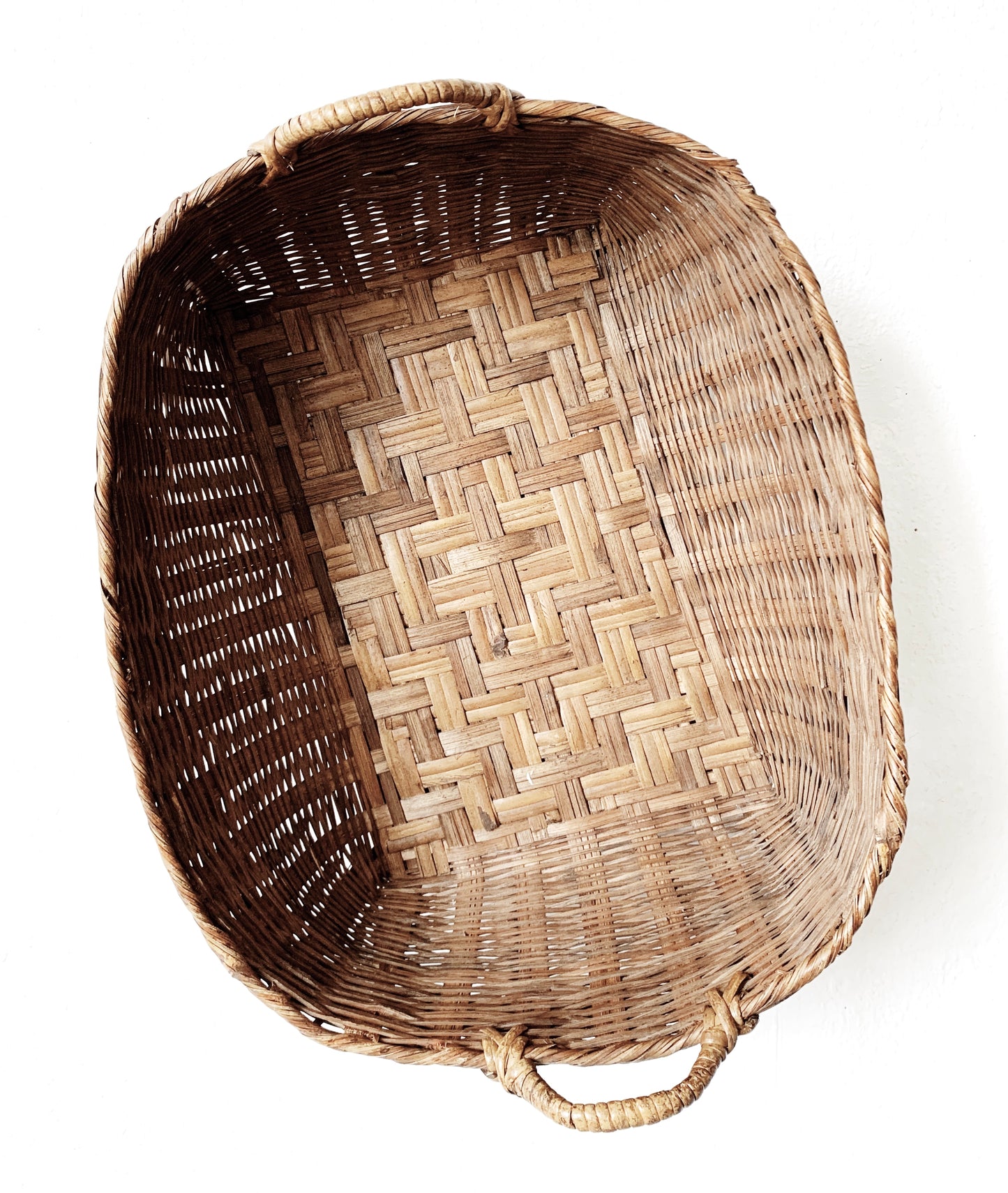 Vintage Shallow Basket