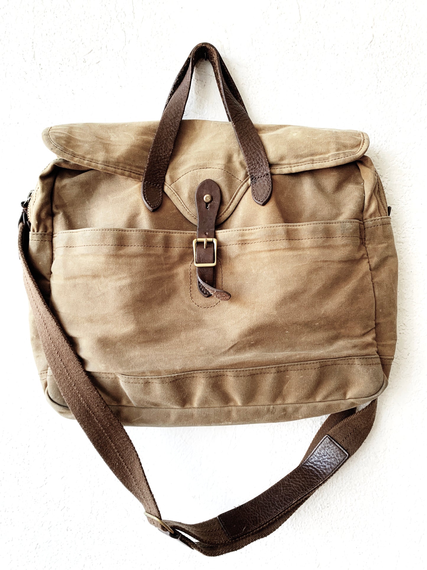 JCrew Canvas and Leather Satchel