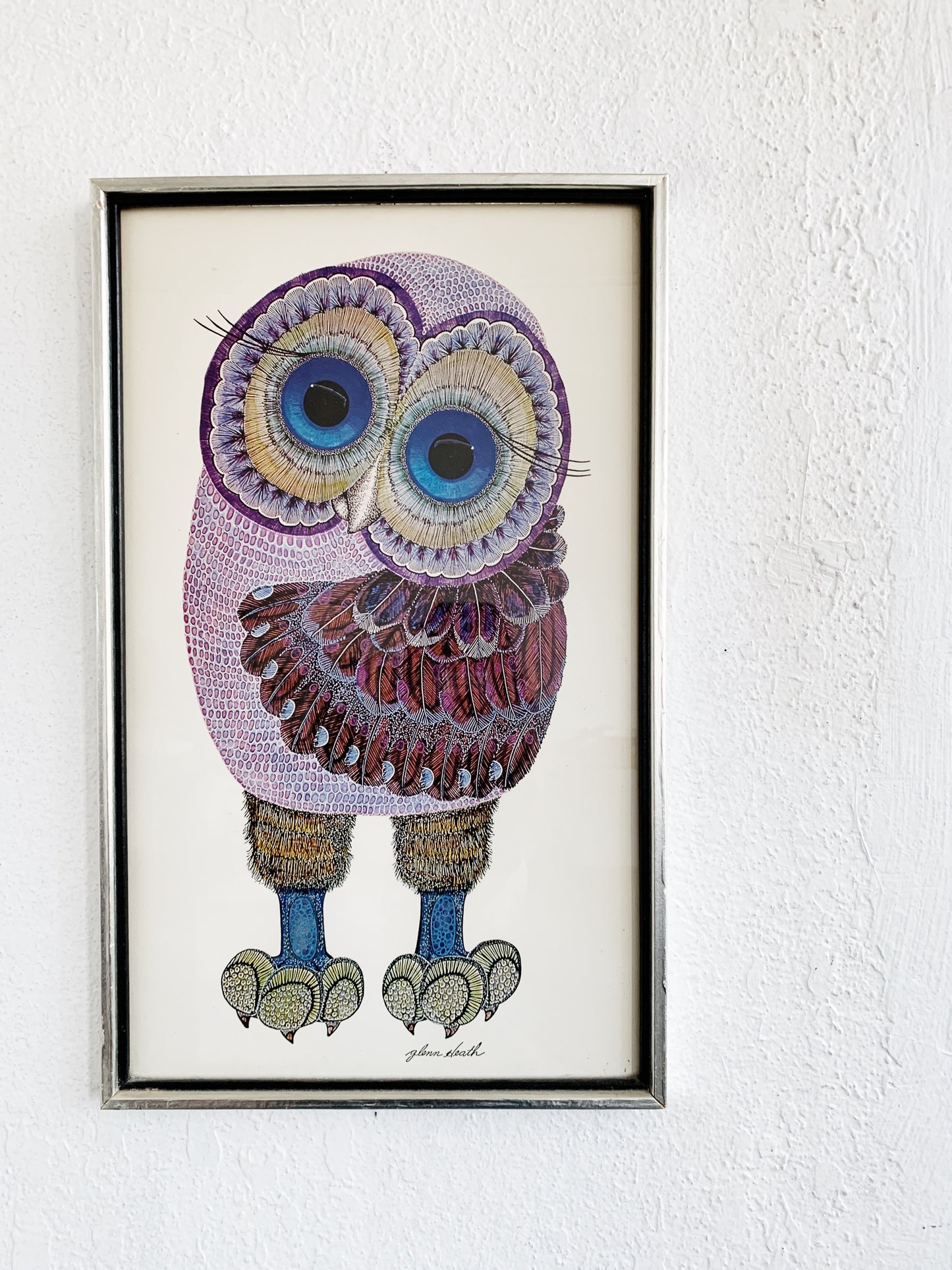 Vintage 1970’s Glenn Heath Framed Litho