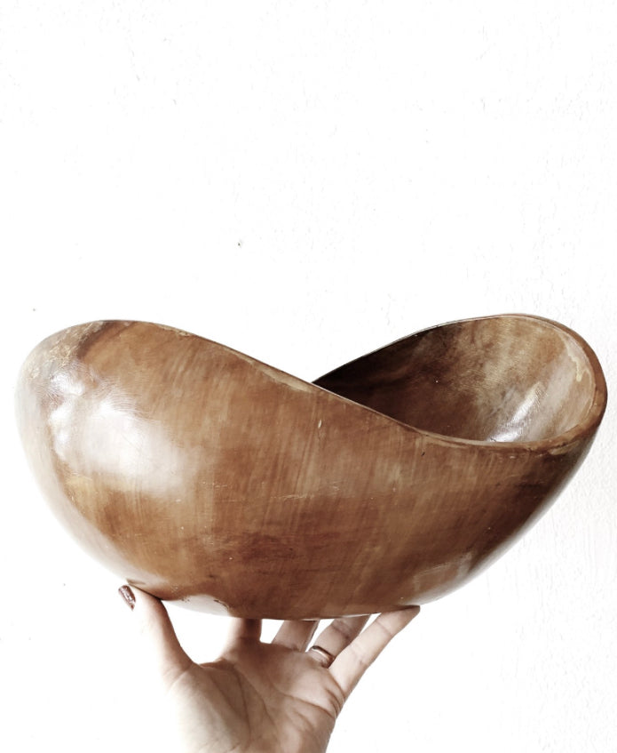 Vintage Wood Bowl