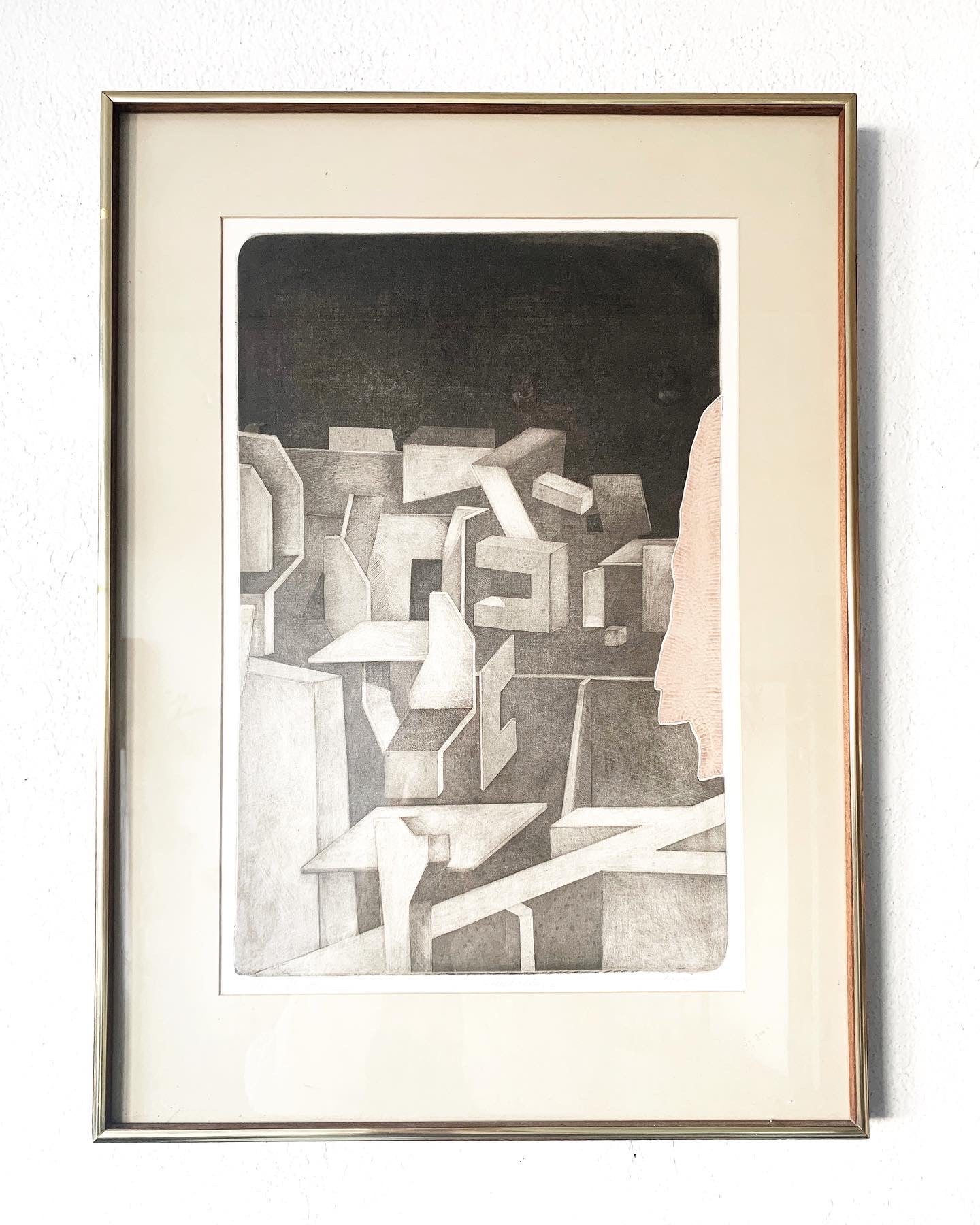 James Hibbard ‘The Machines’ Etching c1974