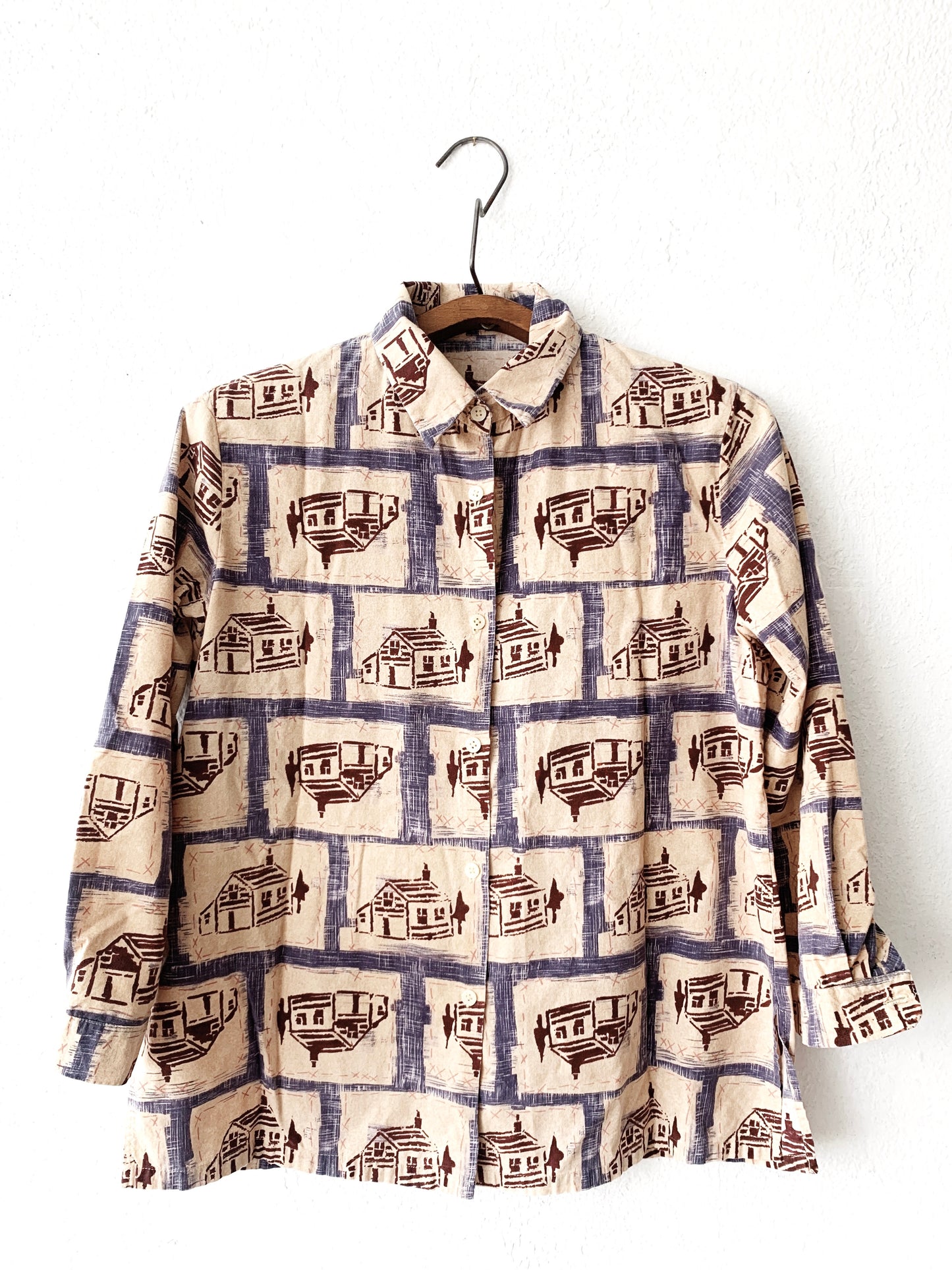 Vintage Handmade Cotton Button Up