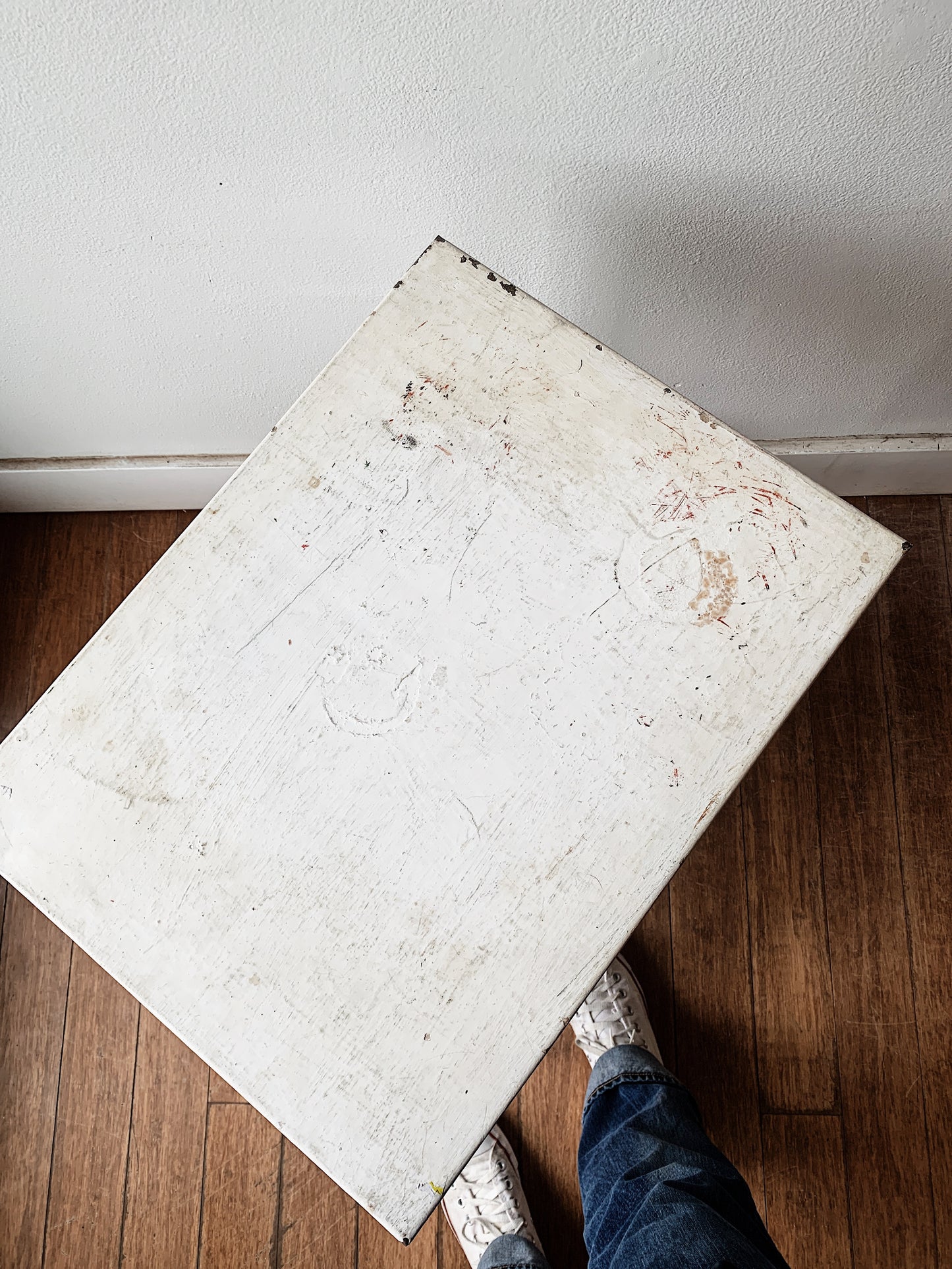 Vintage Industrial Metal Table