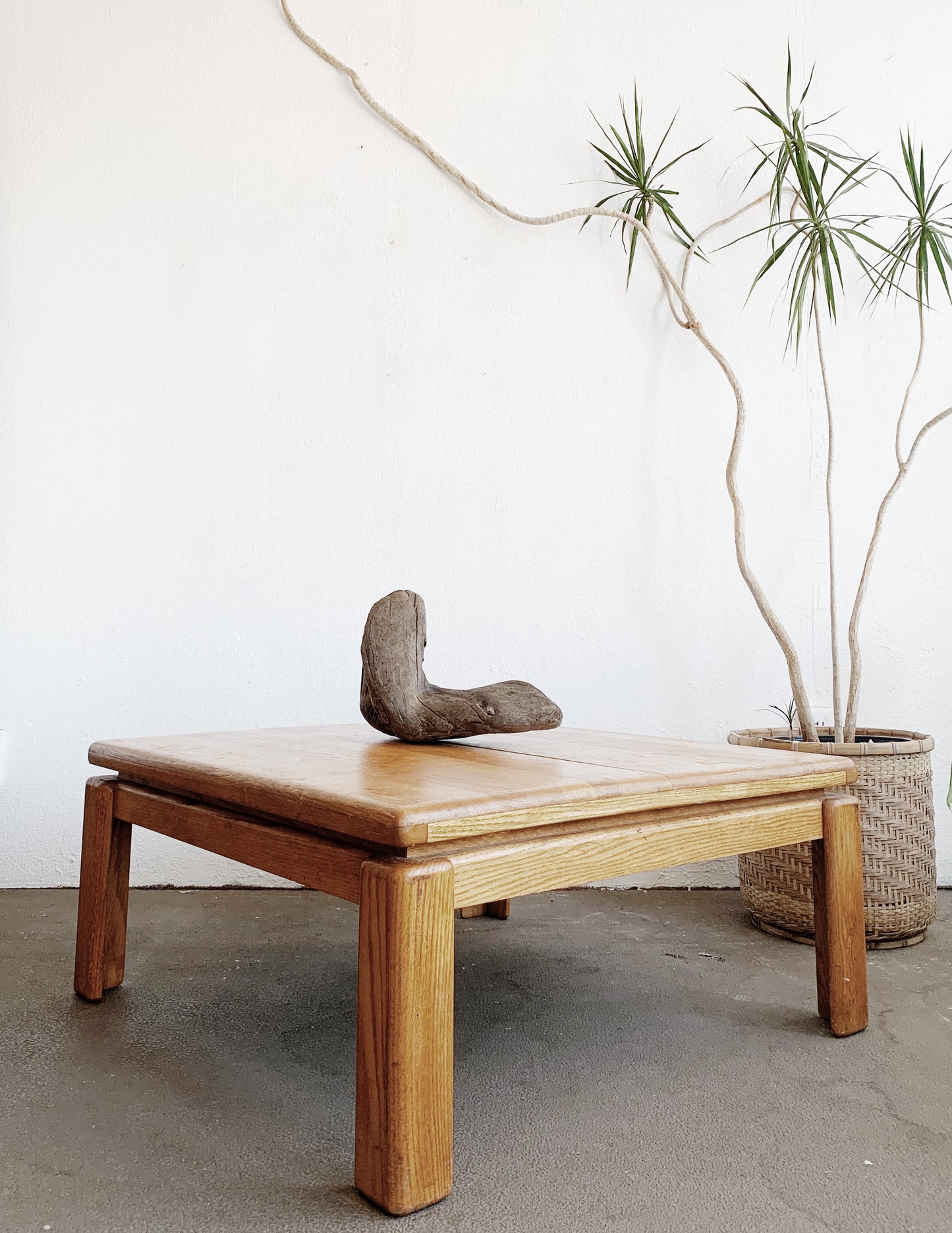 Chunky Vintage Oak Coffee Table