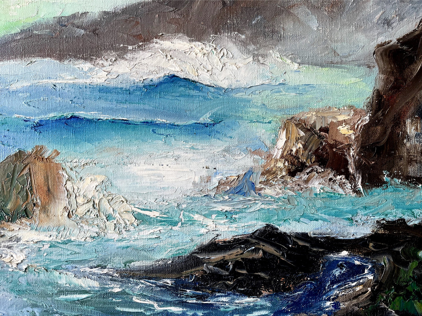 Vintage Seascape Painting
