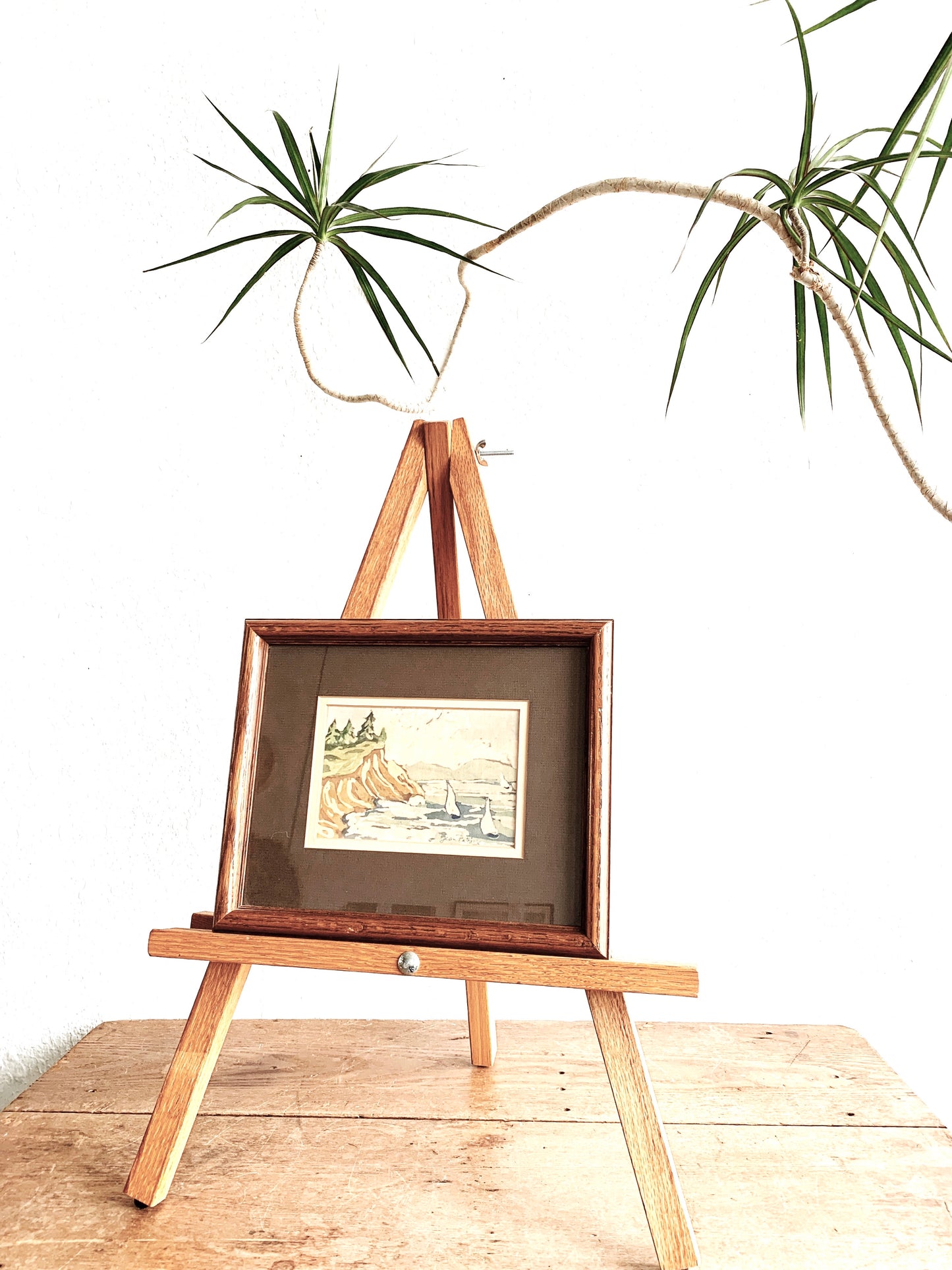 Vintage Adjustable Wood Easel