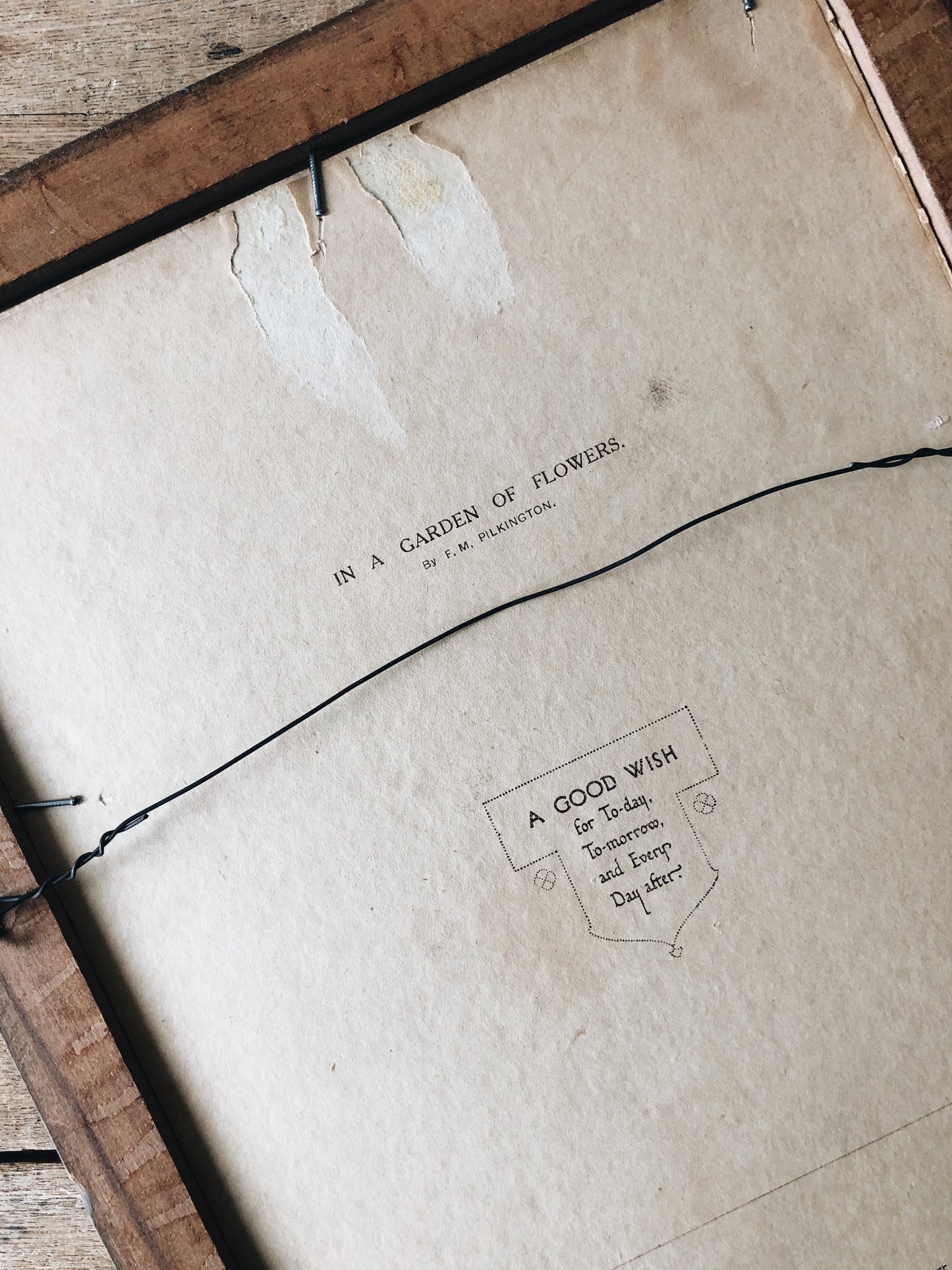 1920s Embossed Floral Print