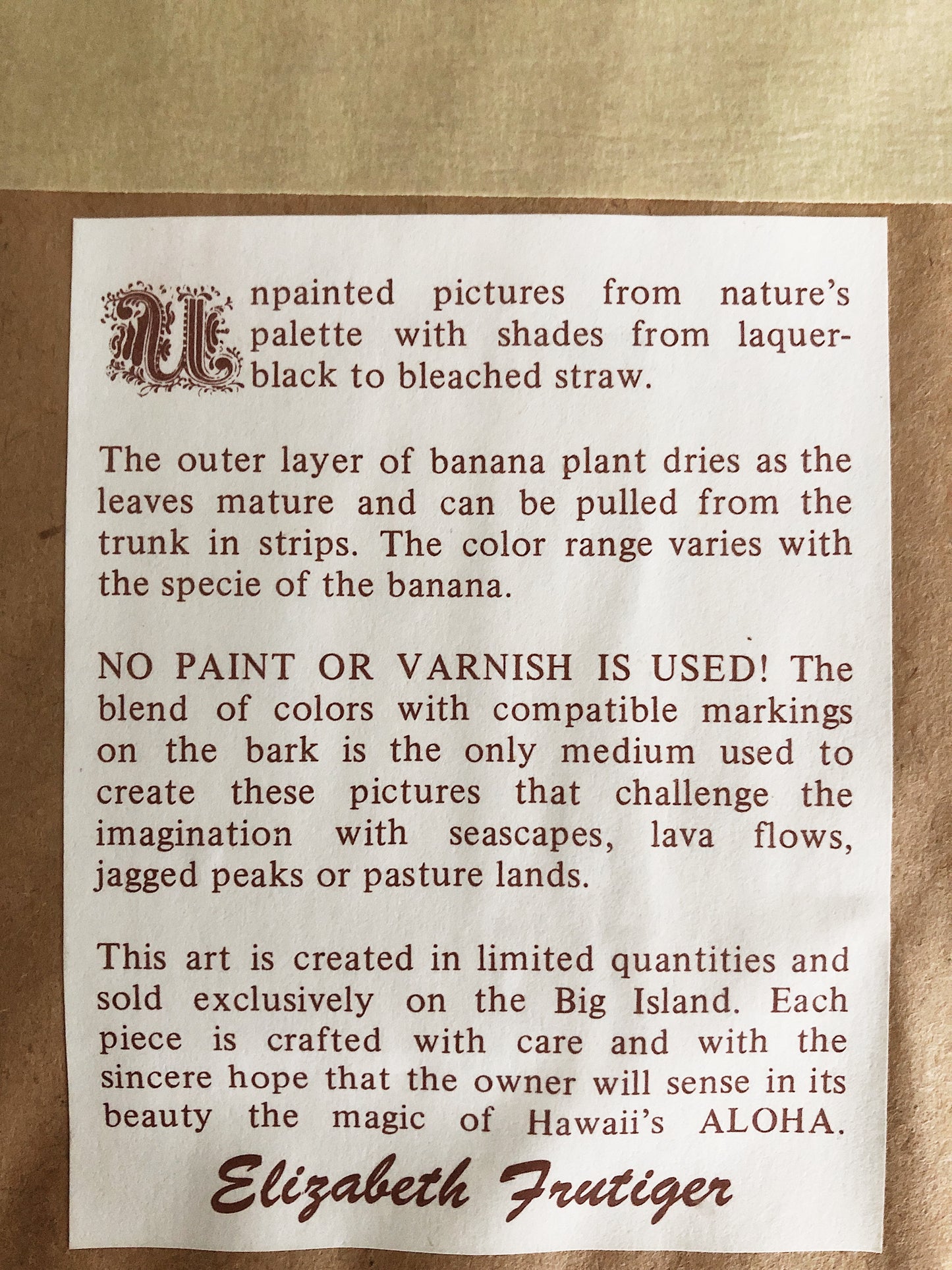 Vintage Bark Landscape