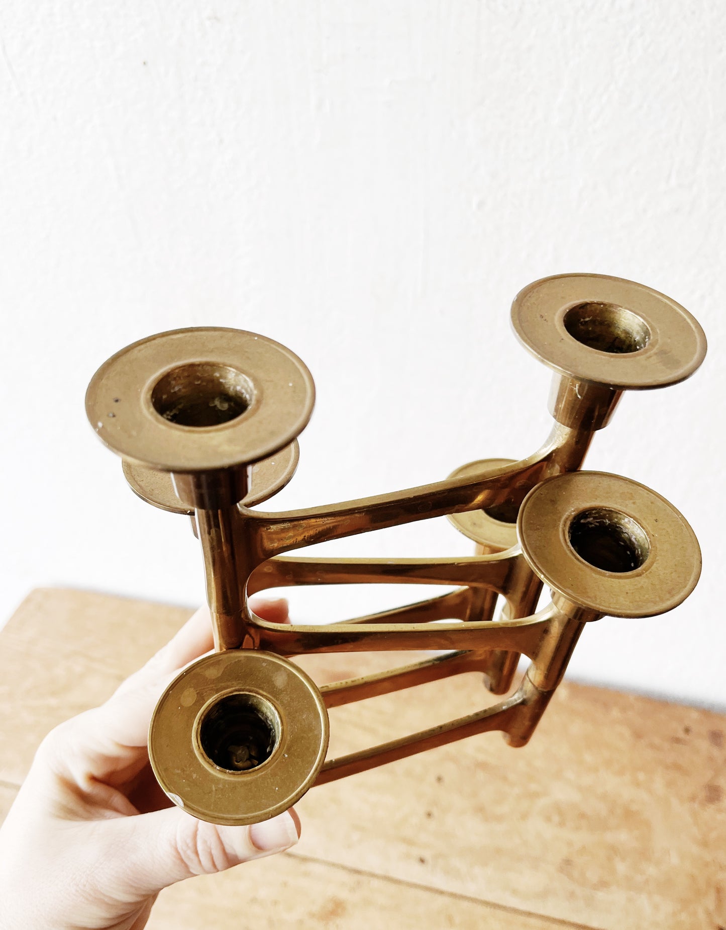 MCM Brass Candelabra