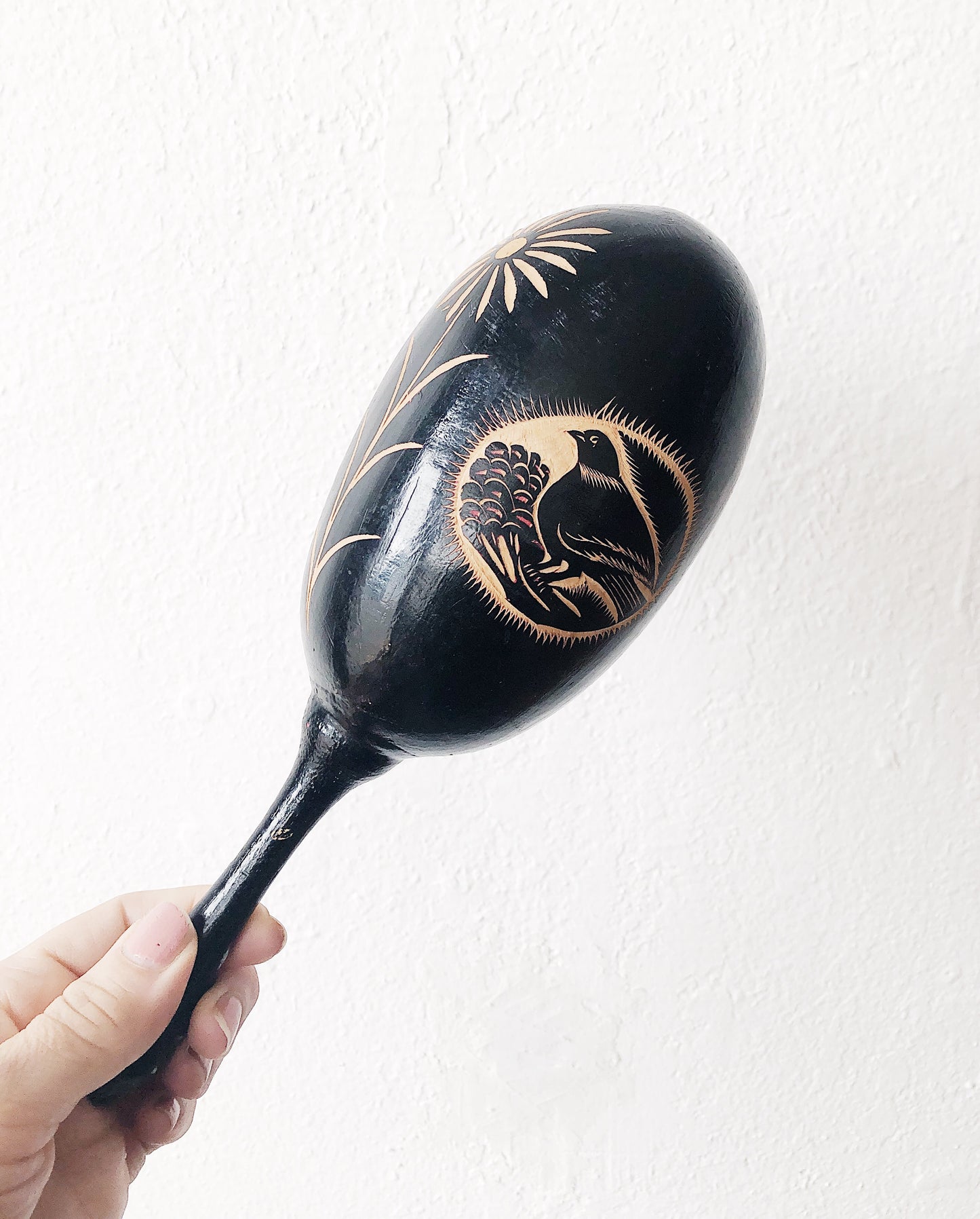 Vintage Carved Maraca