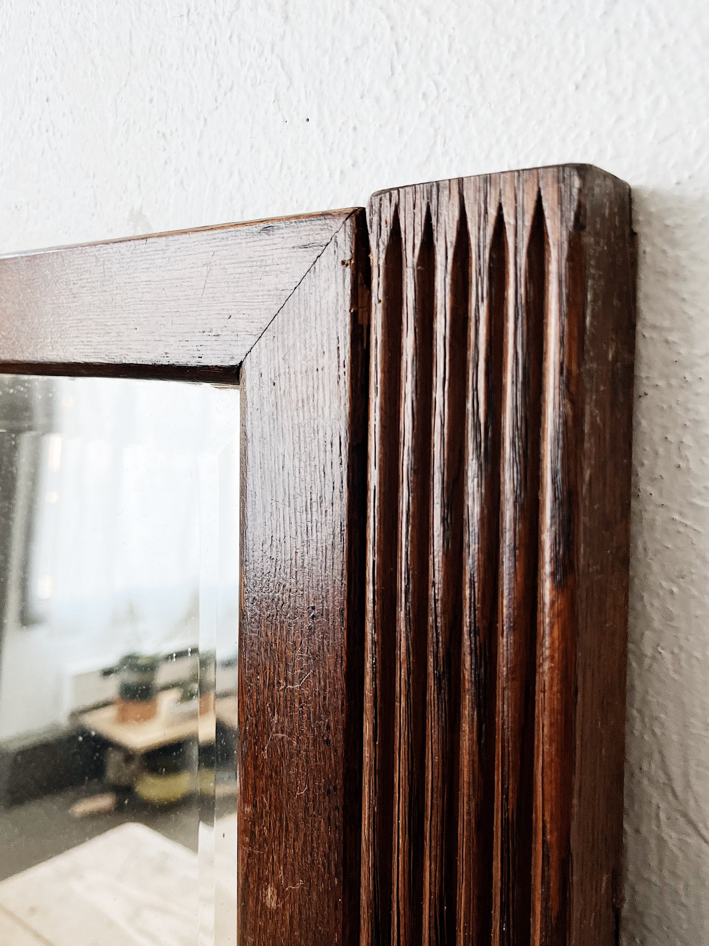 Antique Beveled Dresser Mirror