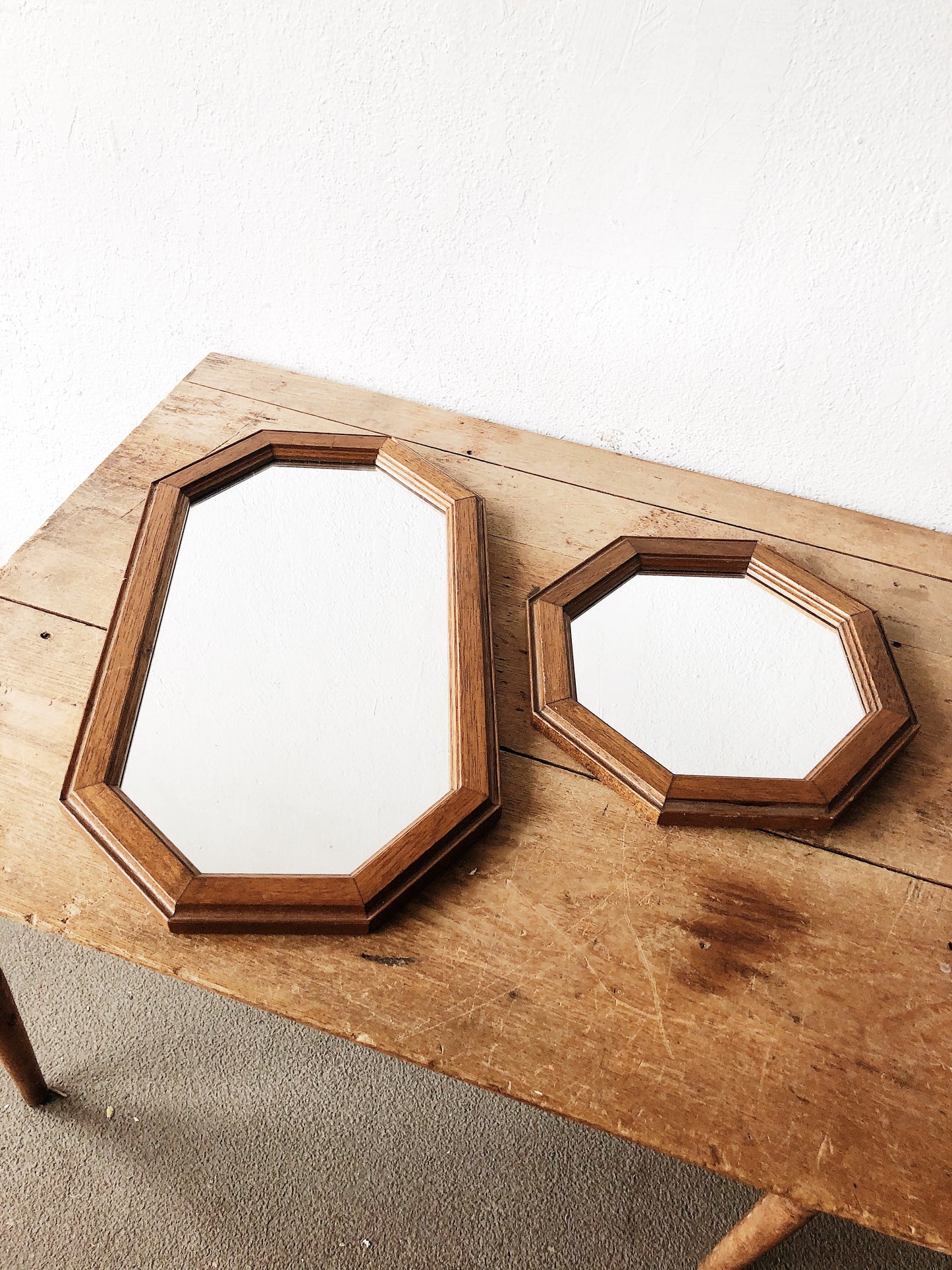 Vintage Octagonal Mirror