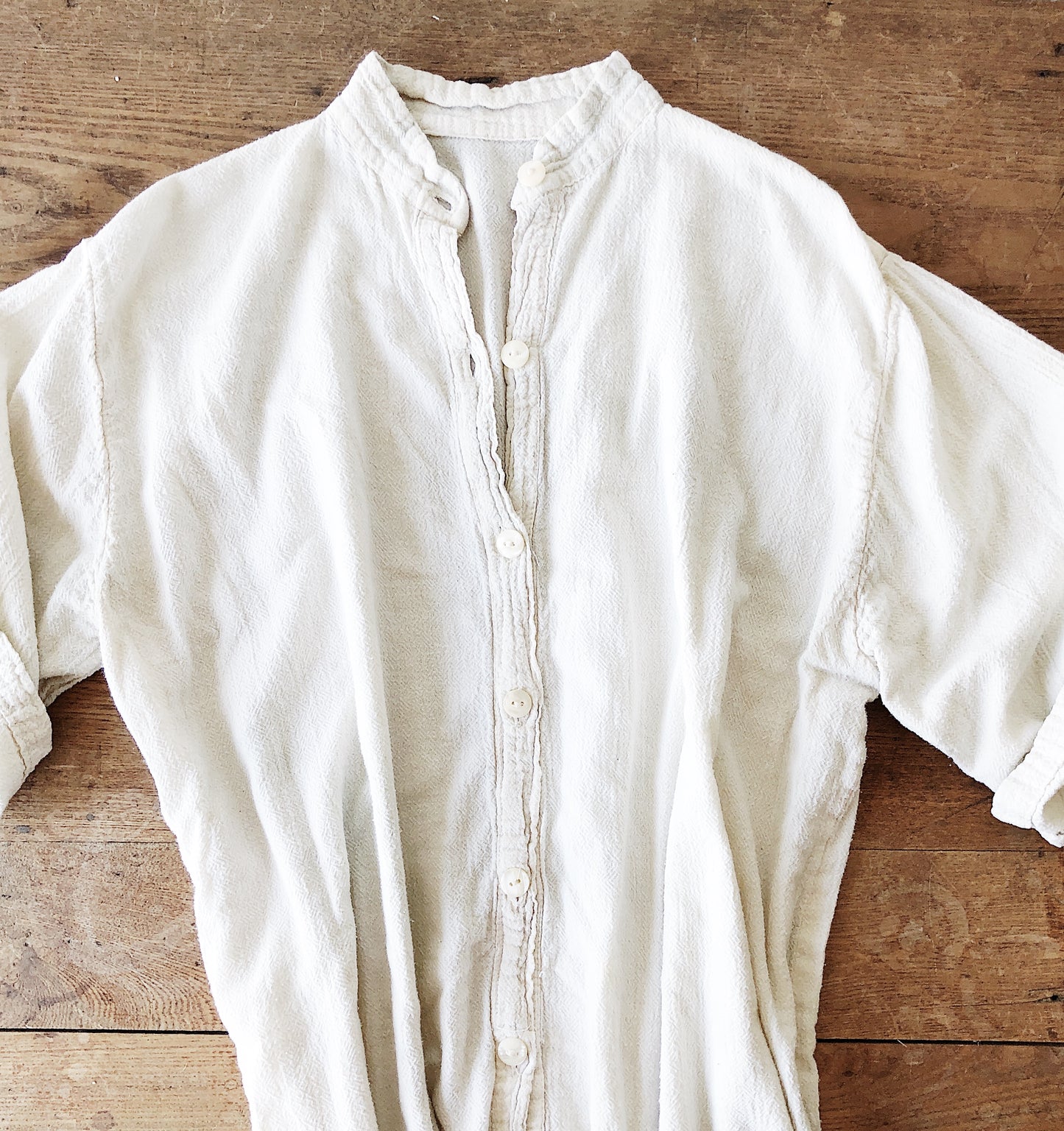 Vintage Unbleached Cotton Gauze Top