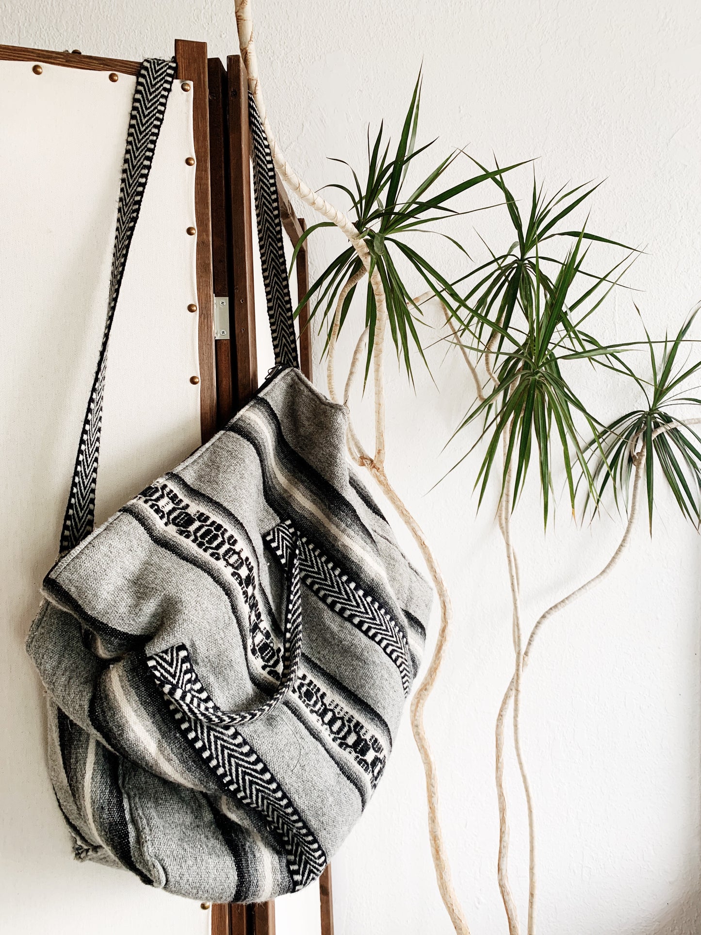 Vintage Woven Duffel Bag