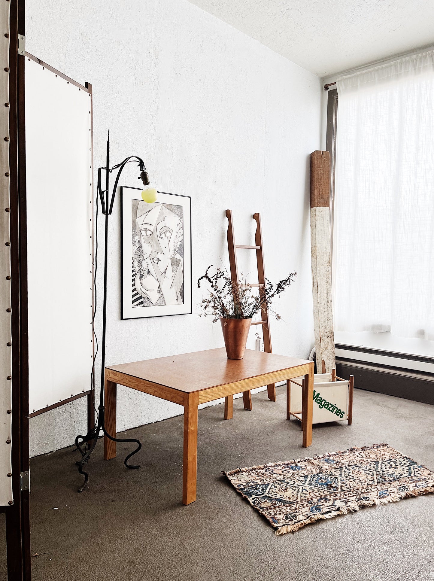 Vintage Handmade Parsons Coffee Table