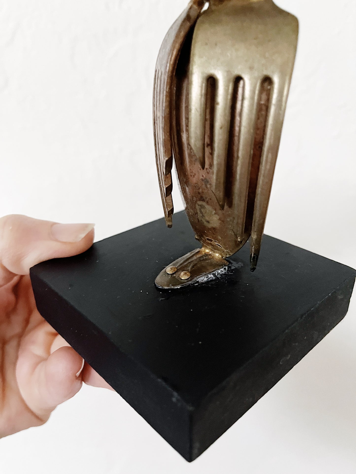 Brutalist Owl Sculpture