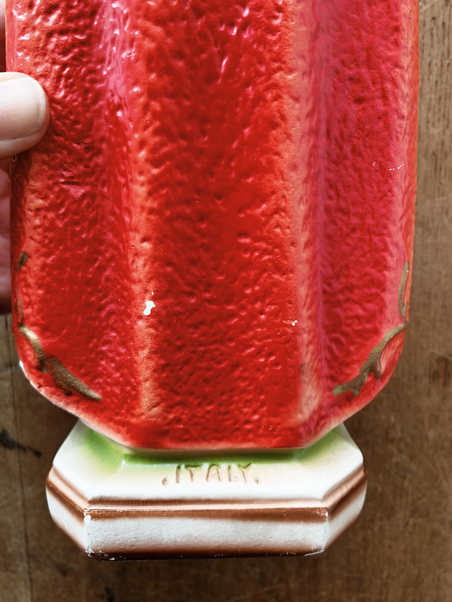 1930’s Hand Painted Infant Jesus of Prague Chalkware Statue Italy