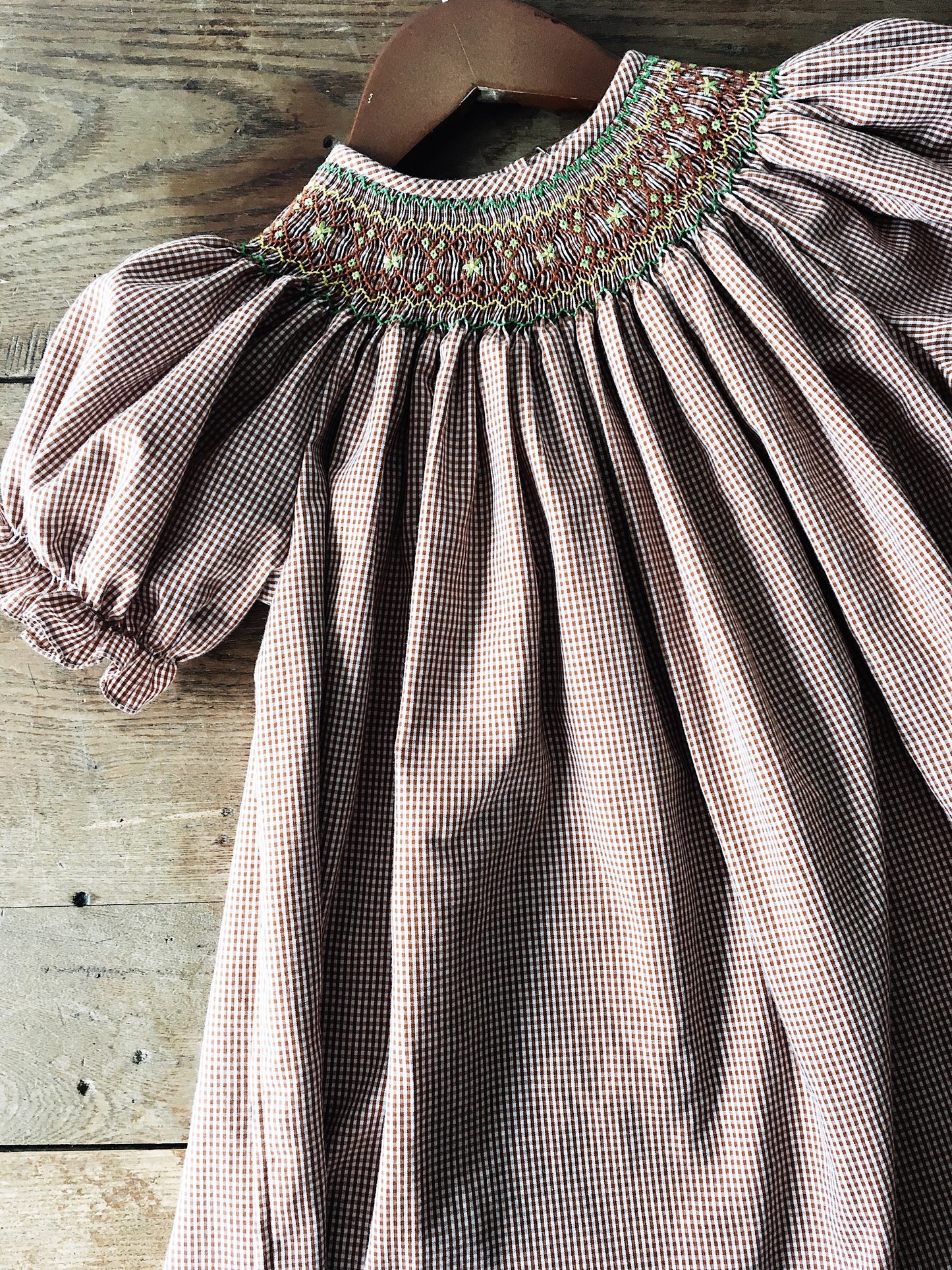 Vintage Embroidered and Smocked Baby Tunic