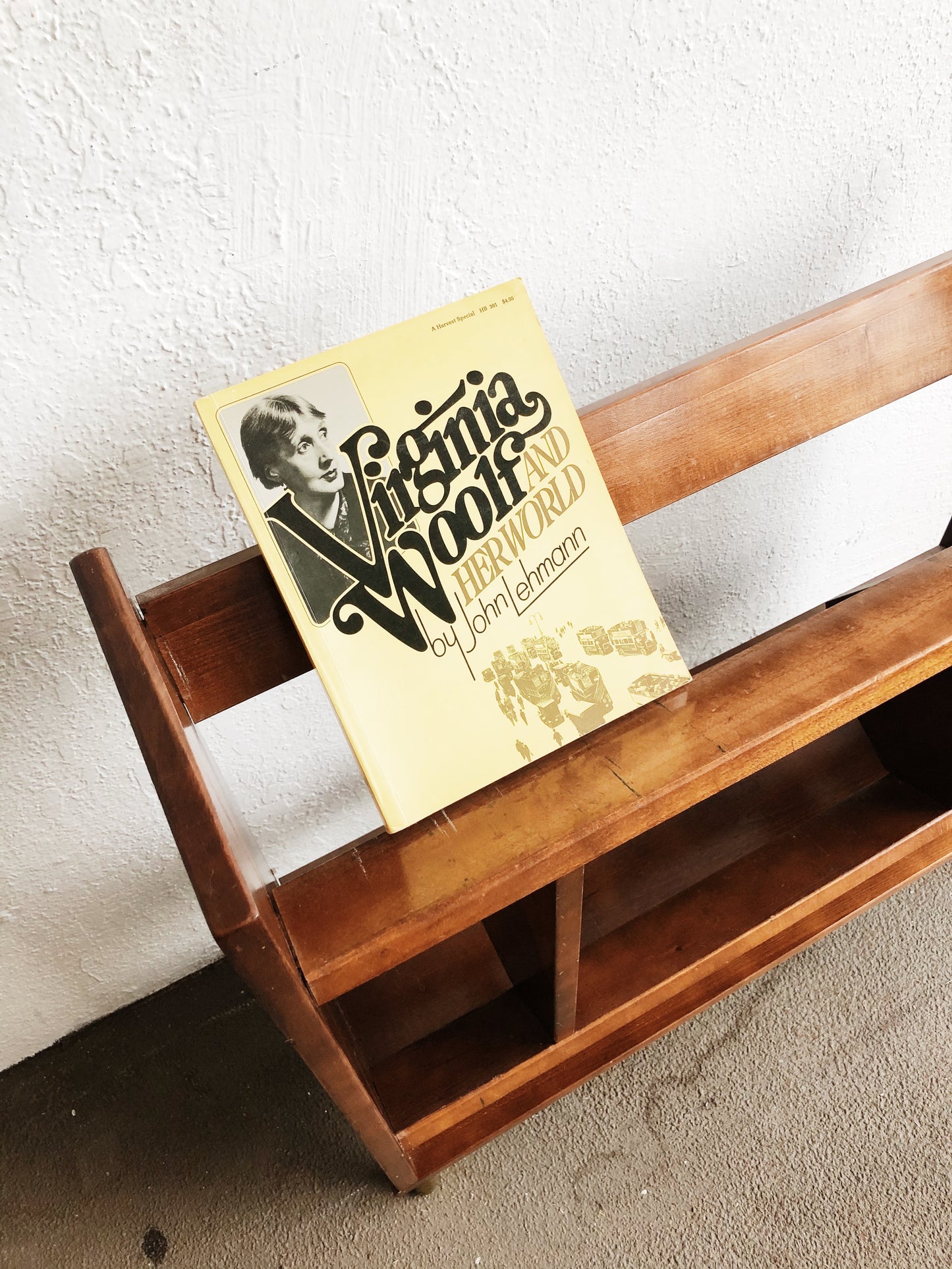 Mid Century Book Rack