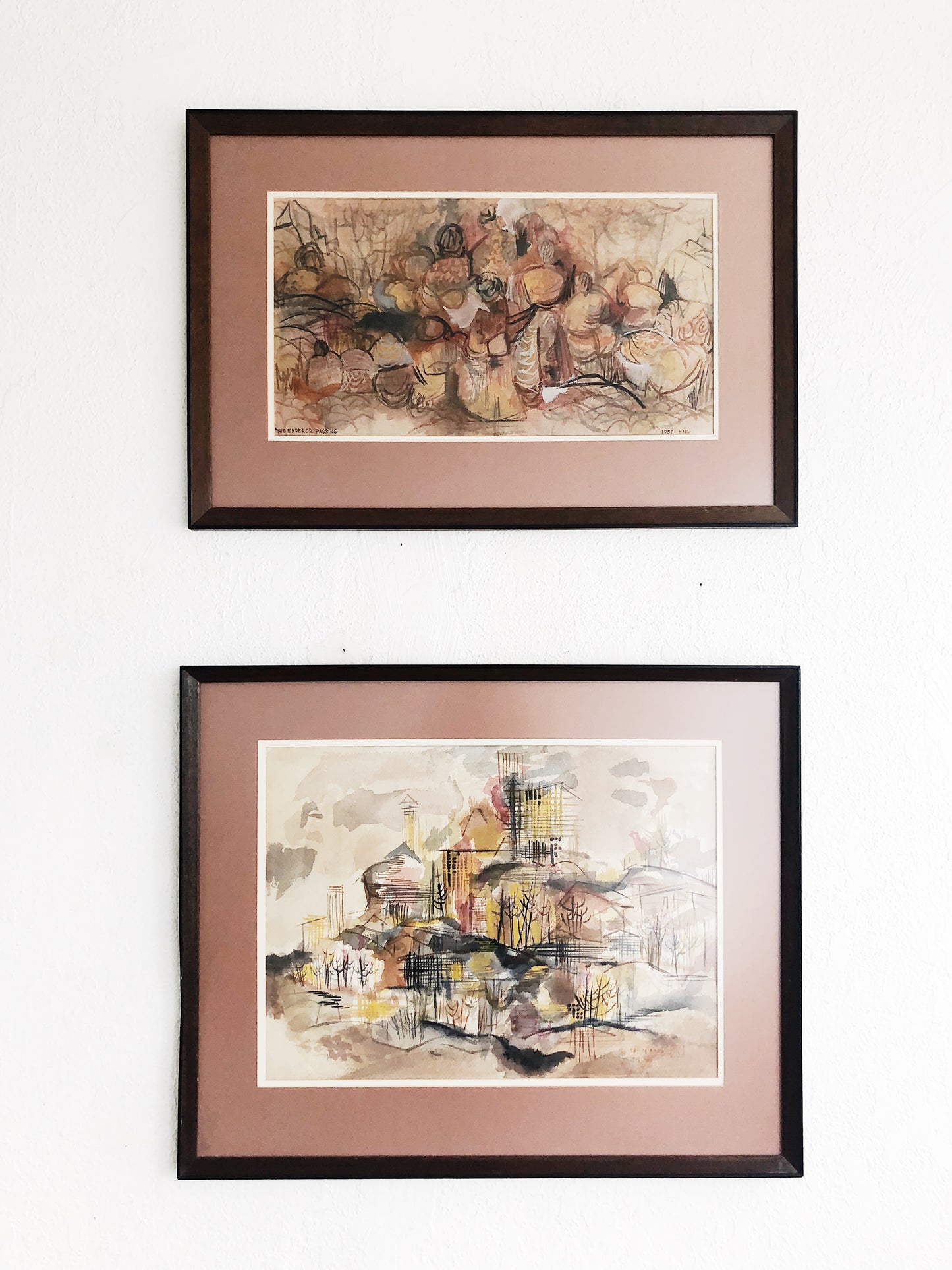 Original N Eng Mid Century Watercolor