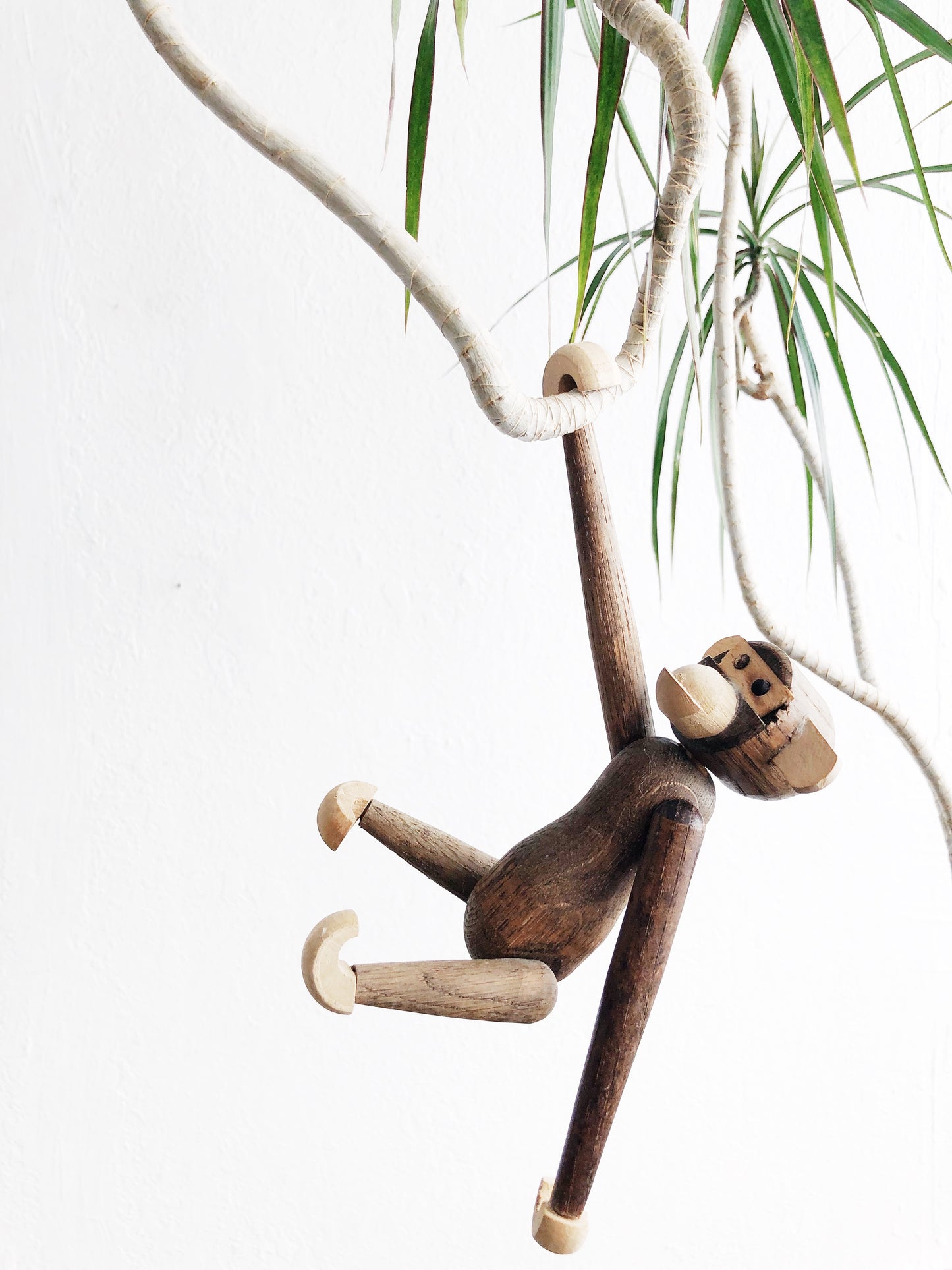 Mid Century Wood Monkey
