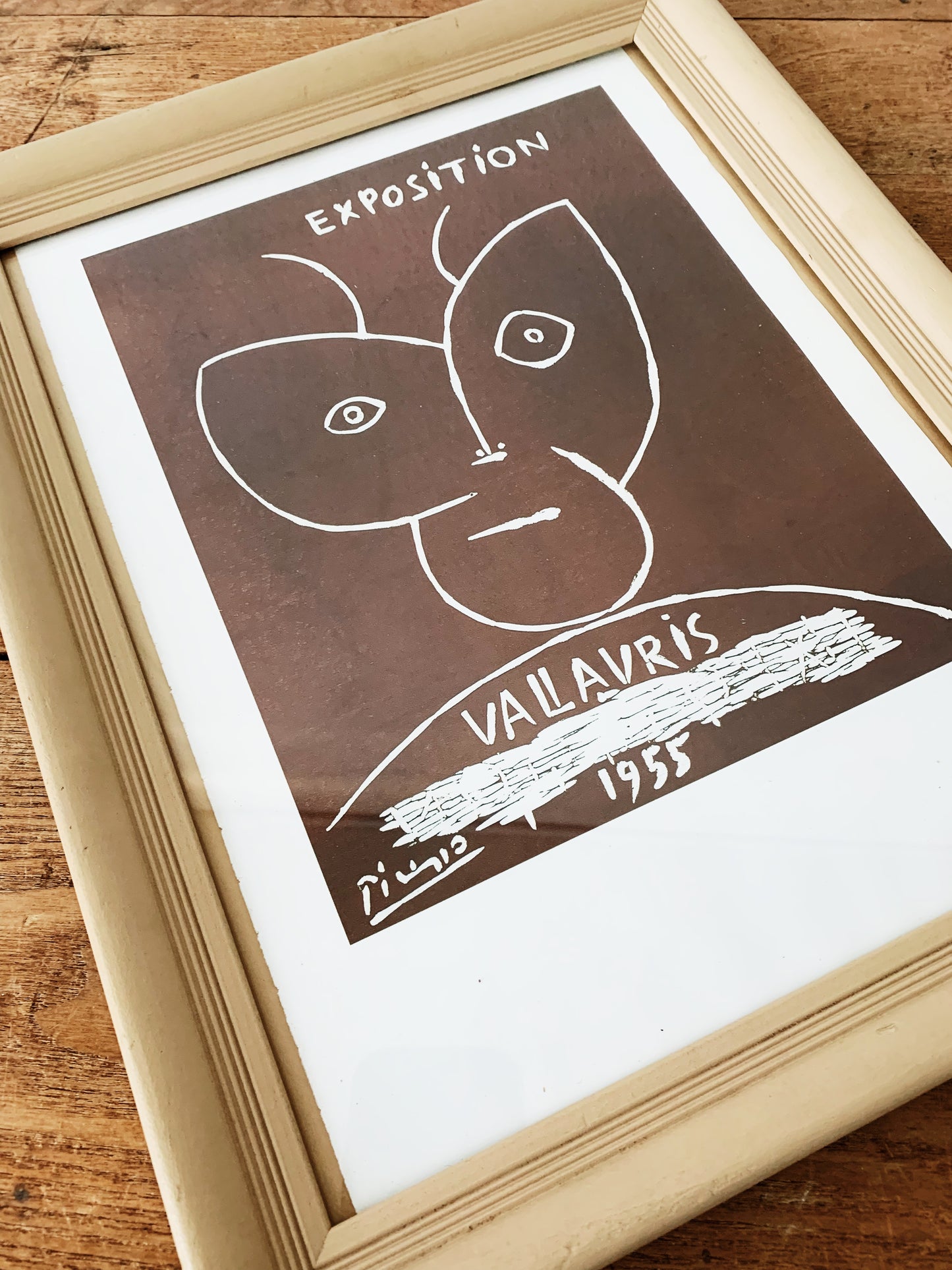 Vintage Framed Picasso Exposition Print