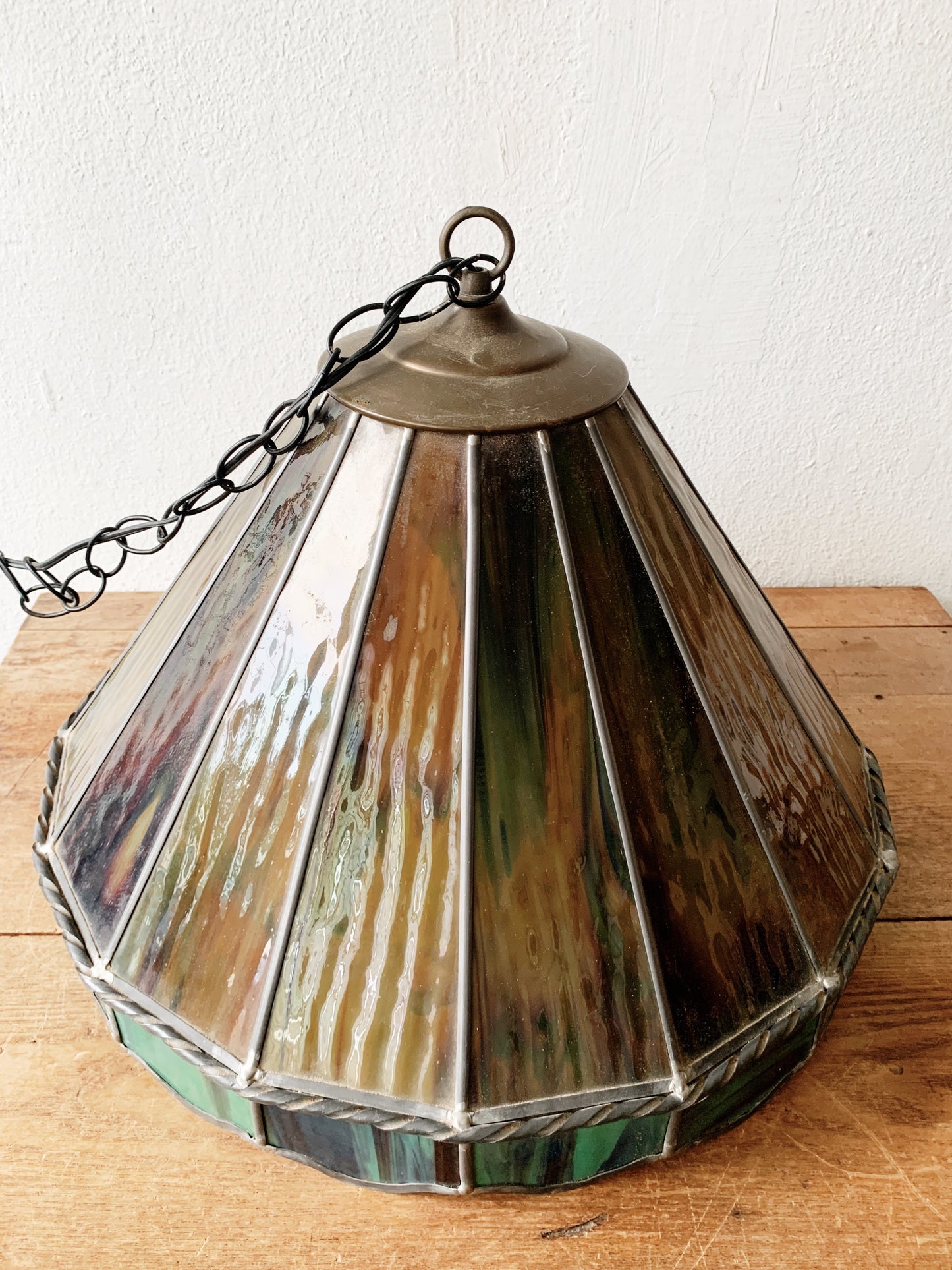 Large Stained Glass Pendant