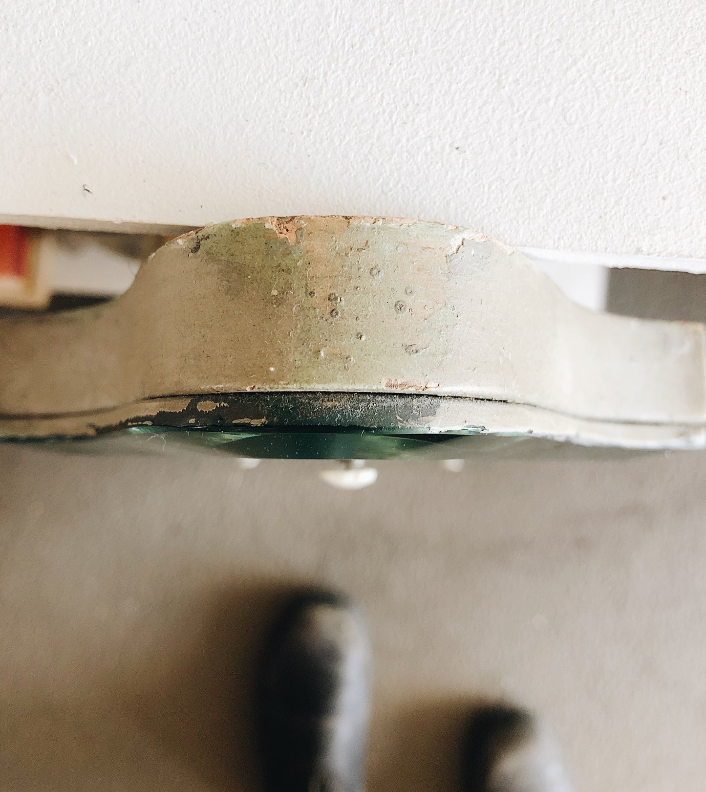 Vintage Industrial Triangle Mirror