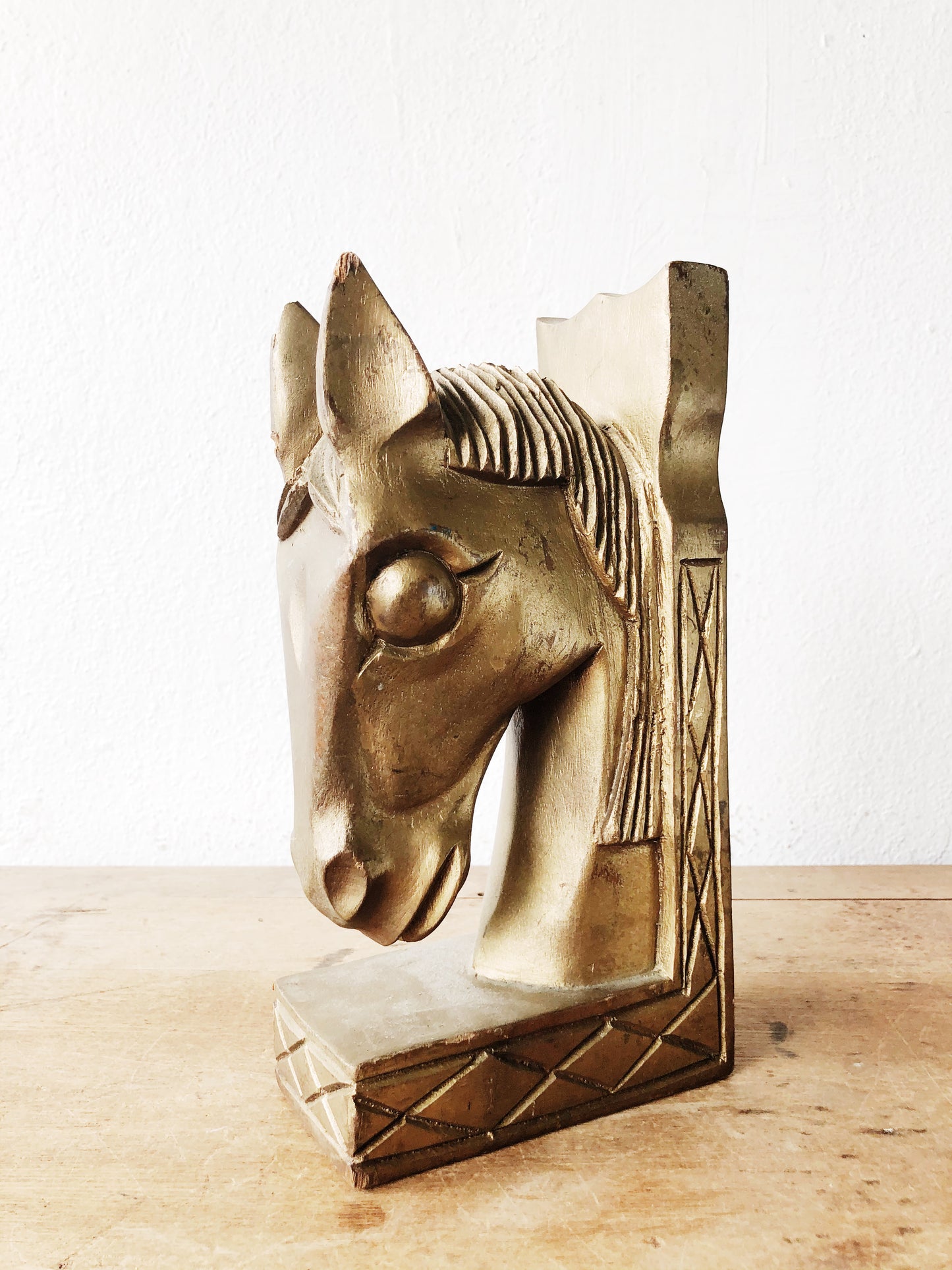 Vintage Deco Era Golden Horse