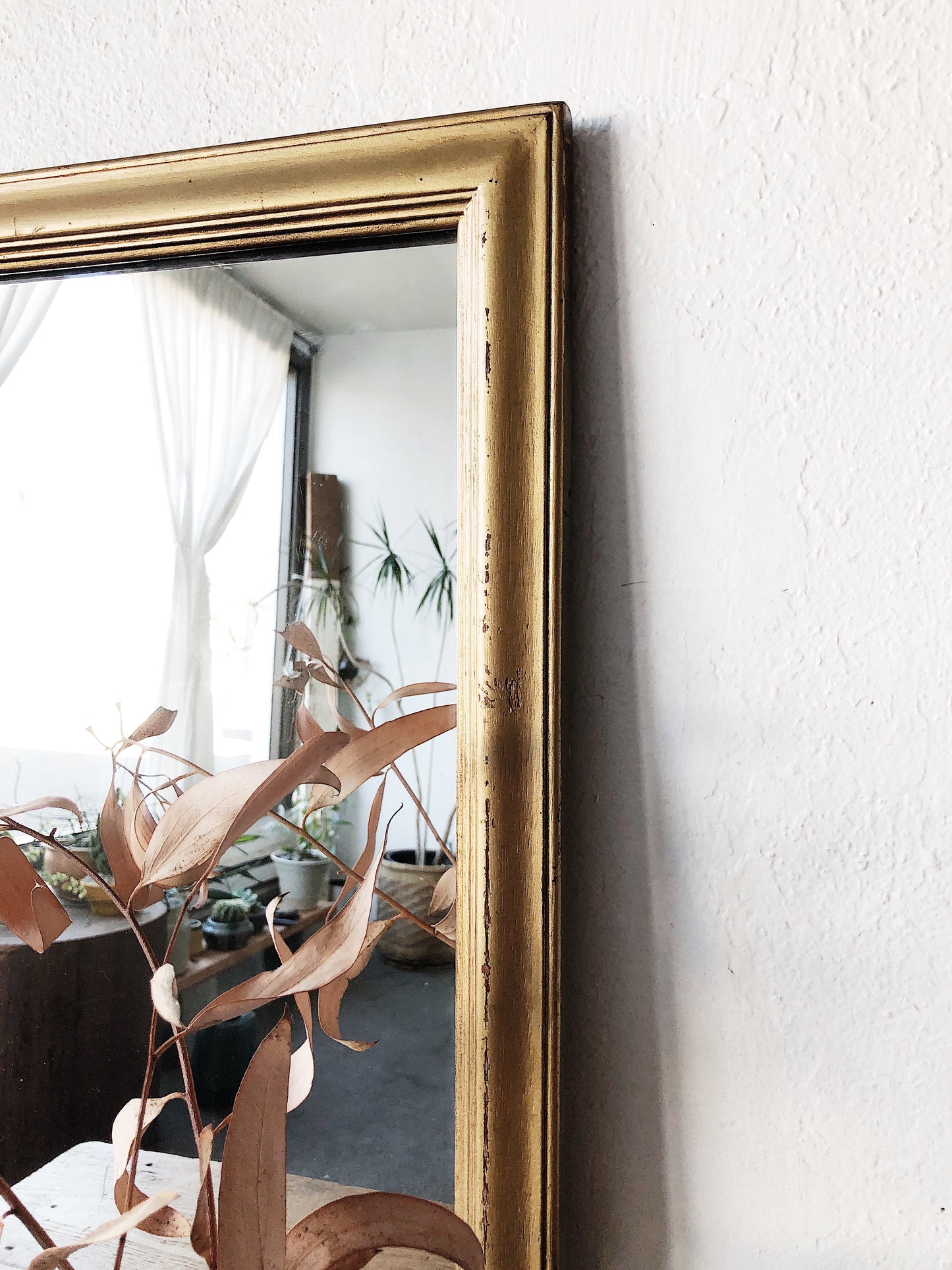 Antique Gold Leaf Mirror